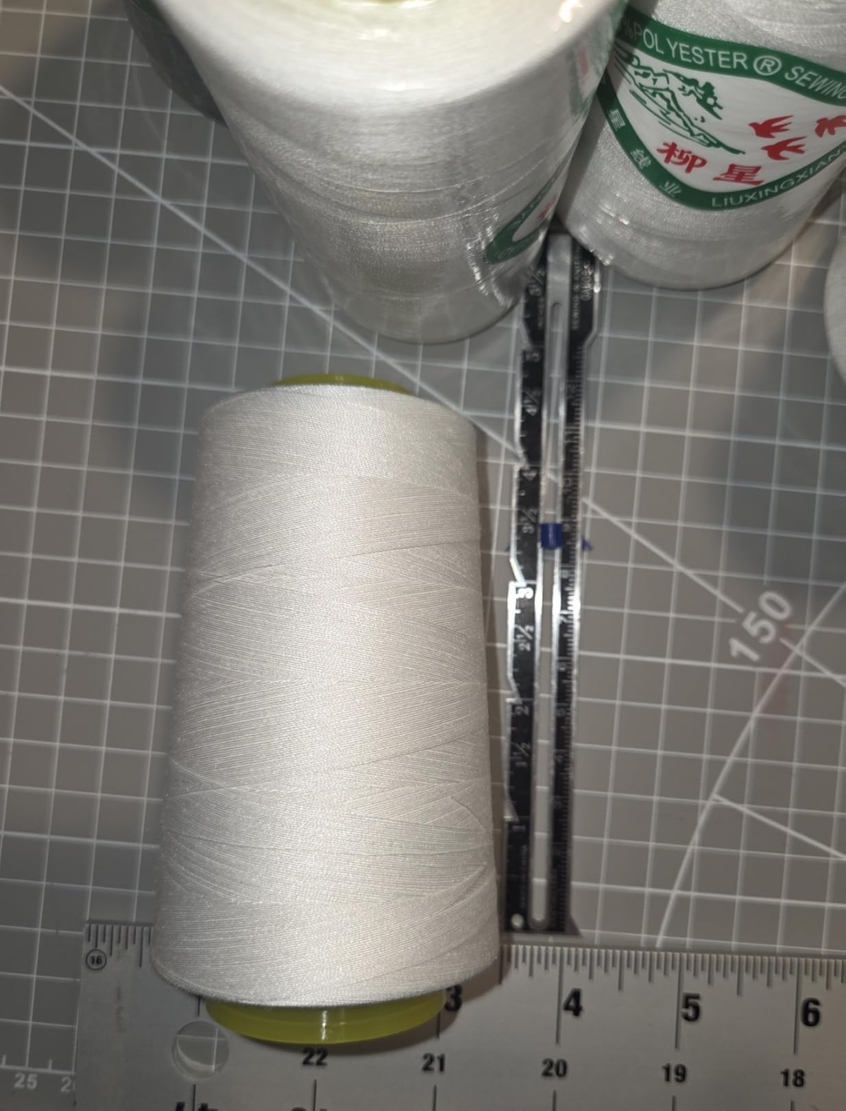Black & White Sewing Thread, 8PCS 40S/2 3000 Yard Spool Serger Thread, All Purpose Polyester Thread Serger Thread Cones customer photo 2