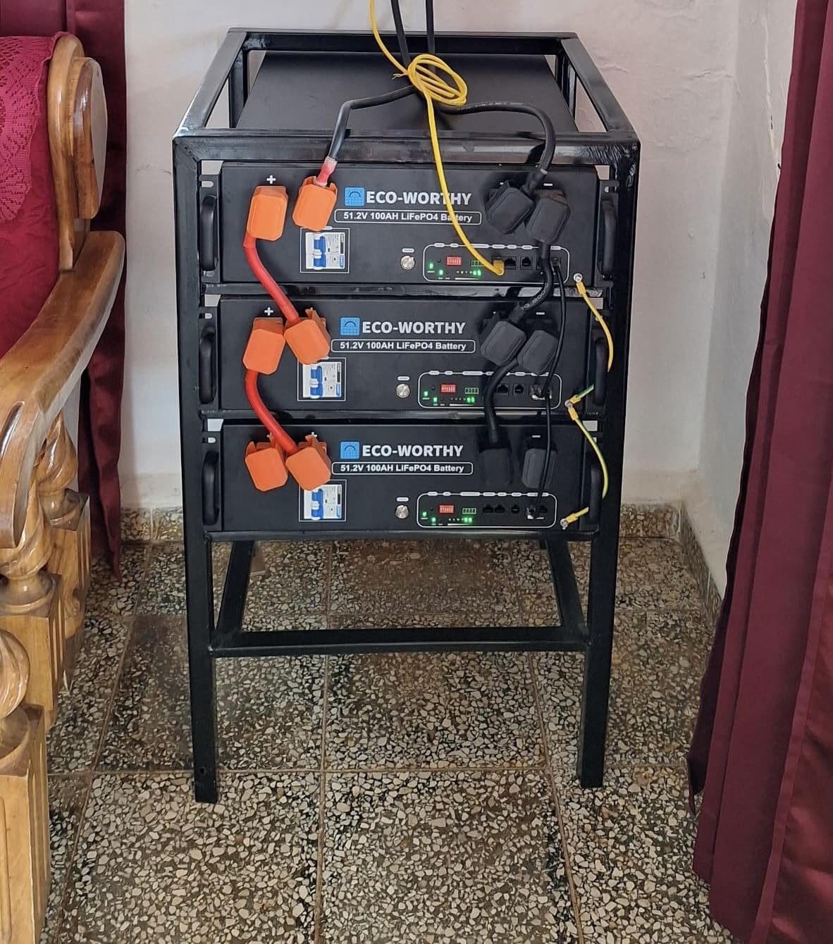 ECO-WORTHY Home Power Station Backup Power, 5120Wh LiFePO4 Battery Support Communication, Bluetooth and WiFi, AC 5000W Inverter, 1Hr/2.5Hr Fast Charge, for Home Backup, Emergency, Solar System Components customer photo 1