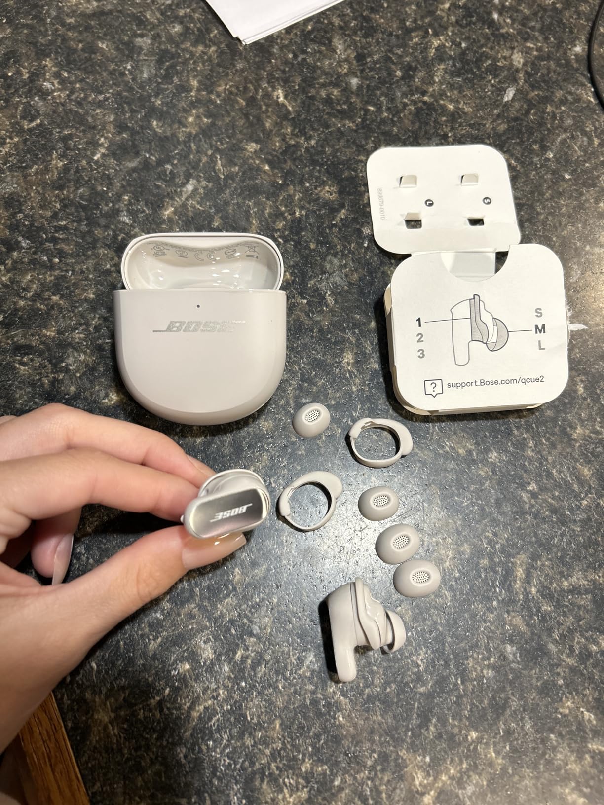 Bose QuietComfort Ultra Earbuds (2nd Gen) - Wireless Noise Cancelling Earbuds with Mic, Immersive Audio, USB-C Charging, Up to 6 Hours Battery, IPX4 Rating, Midnight Violet - Limited Edition Color customer photo 2