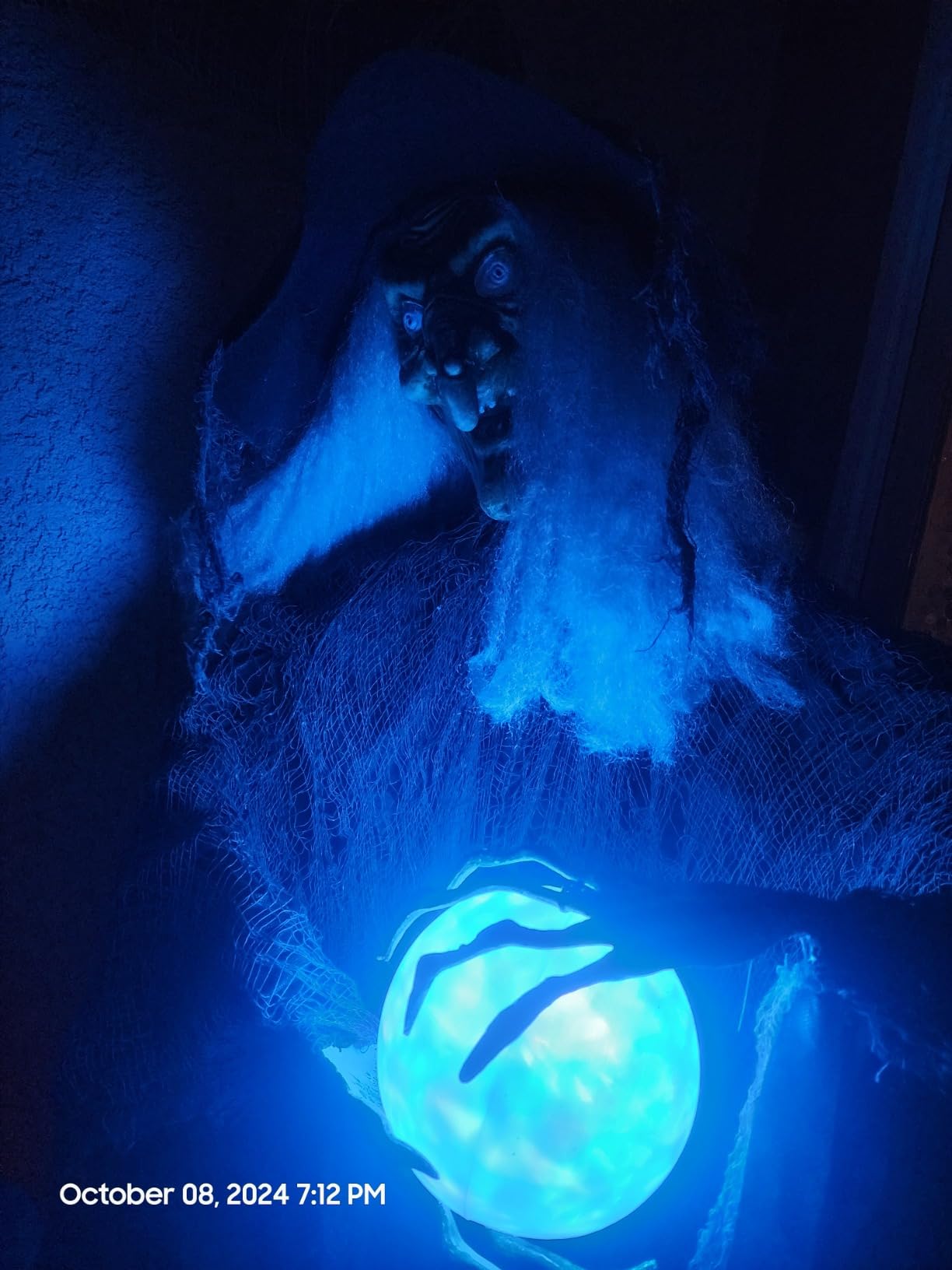Haunted Hill Farm 4.4-Ft Animatronic Impaled Zombie, Halloween Animatronic, Creepy Party Decoration, Spooky Décor, Macabre Gift for Horror Movie Lovers, Voice-Activated Lights & Sound, Life-Size customer photo 1