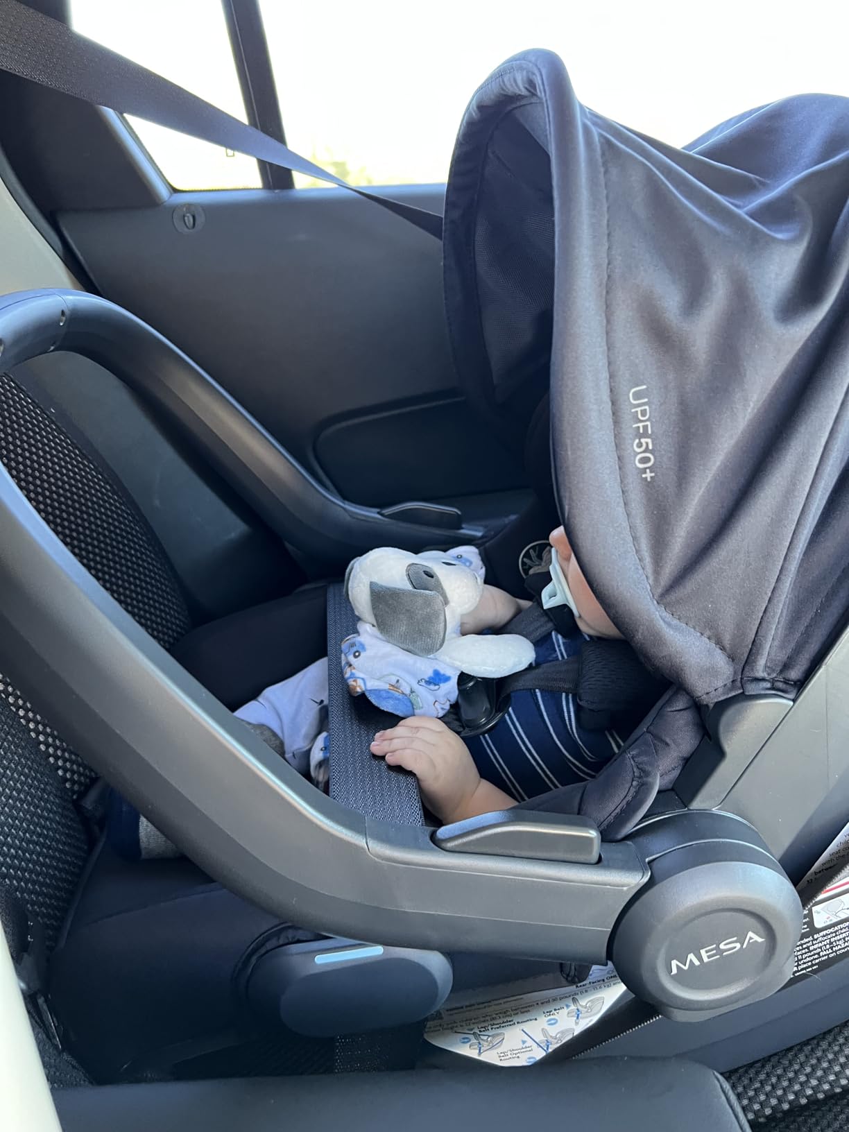 UPPAbaby Mesa V3 Infant Car Seat - Easy Installation + SmartSecure Technology - Attaches to Stroller | Base + Infant Insert Included - Greyson (Charcoal Mélange) customer photo 1
