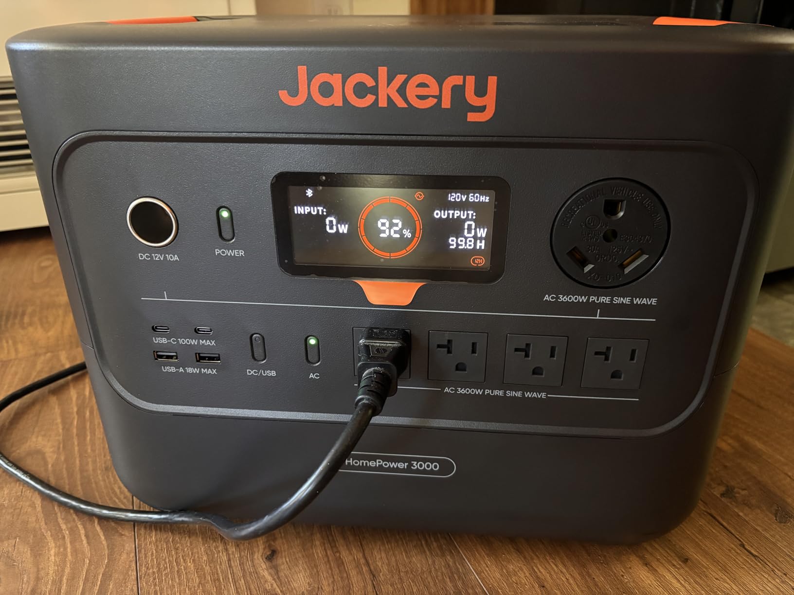 Jackery HomePower 3000 Portable Power Station, 3600W (Surge 7200W) Output, 3072Wh LFP Battery Solar Generator customer photo 2