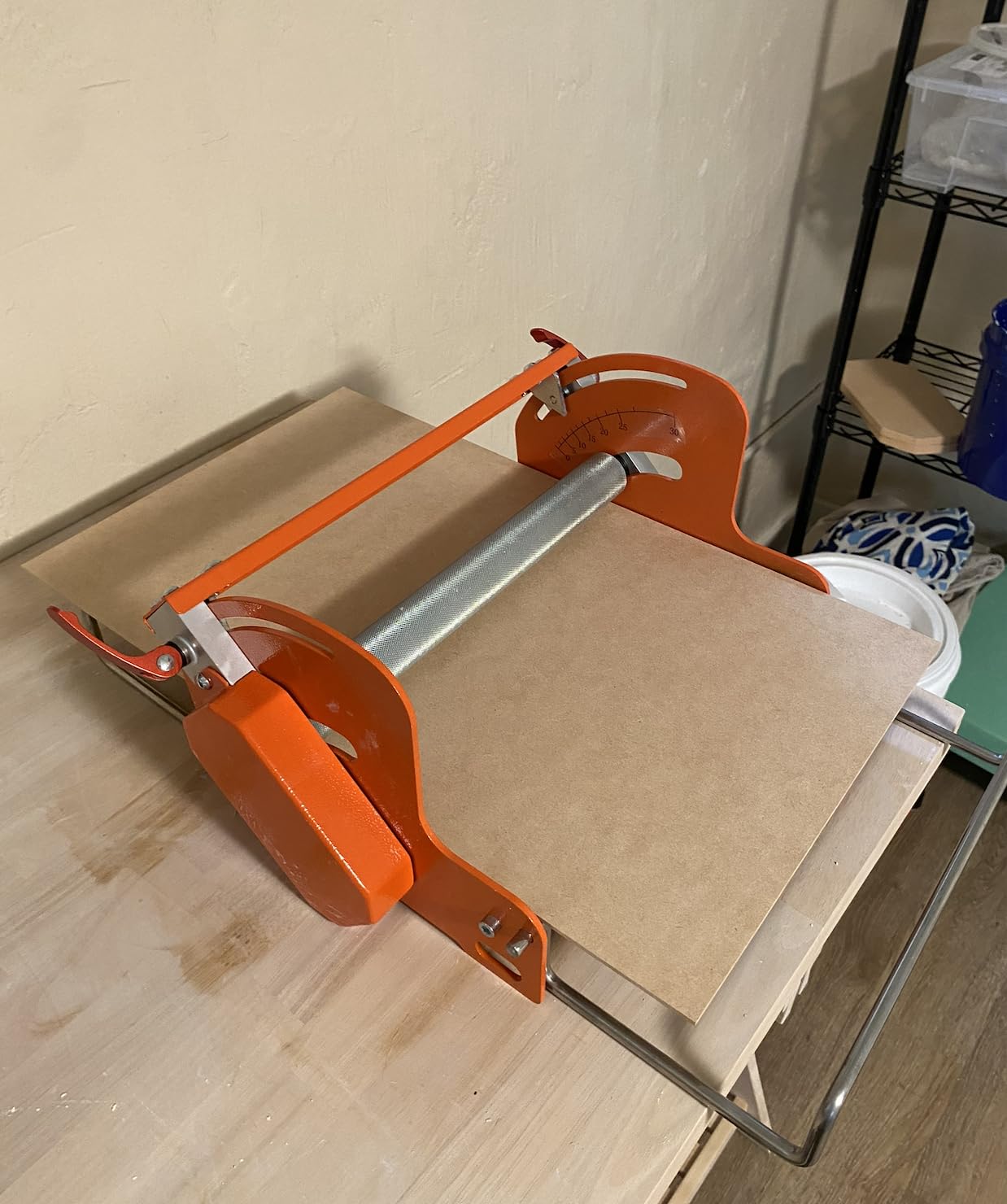 Hand cranked Ceramic Slab Machine, Slab Roller for Clay Pottery, Manual Ceramic Clay Press Slab Machine customer photo 2