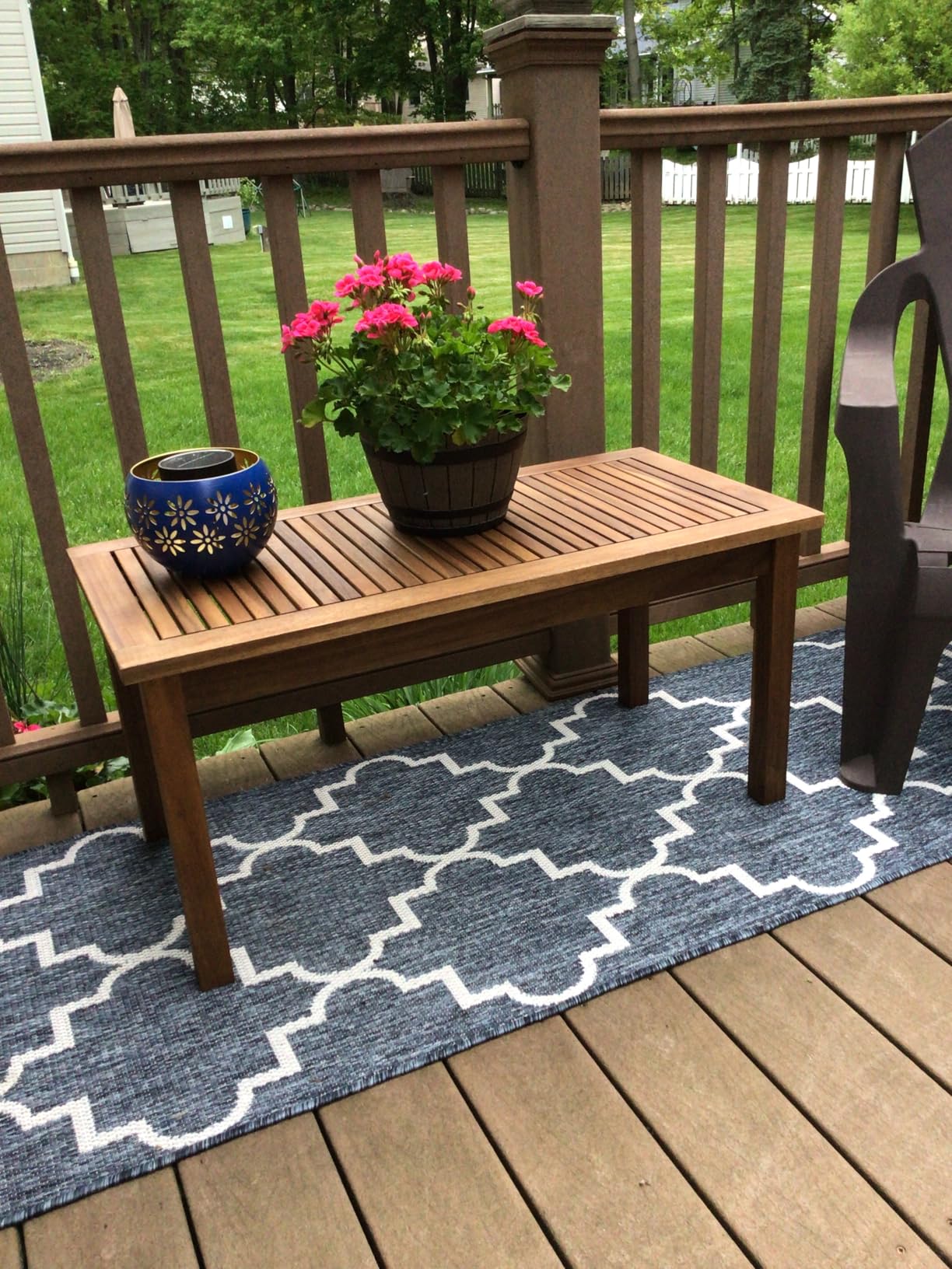 Amazon Basics Patio Coffee Table, FSC-Certified Wood, 35