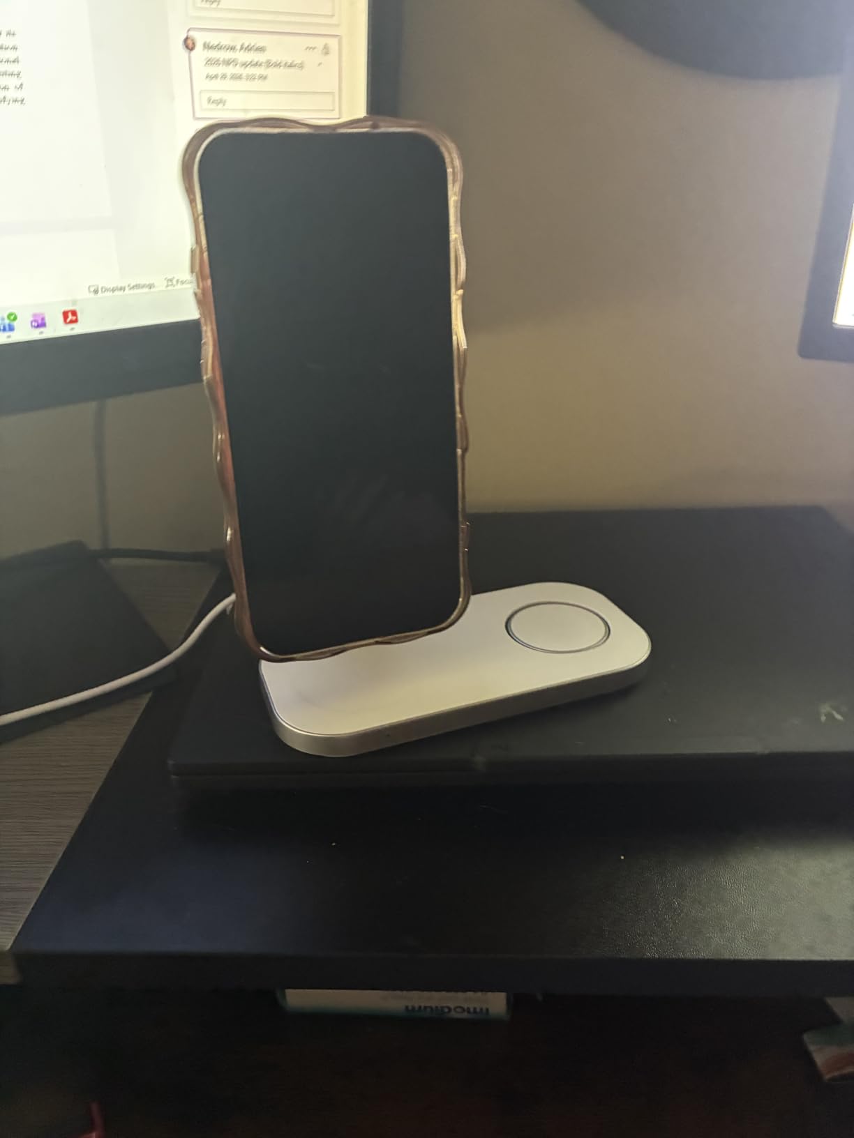 3-in-1 Charging Station for Apple Device, Qi2 25W Certified Magnetic Wireless Foldable Fast Charger Stand Compatible with MagSafe for iPhone 17e/17/16/15/14/13/12/Air Series, Apple Watch & AirPods customer photo 2