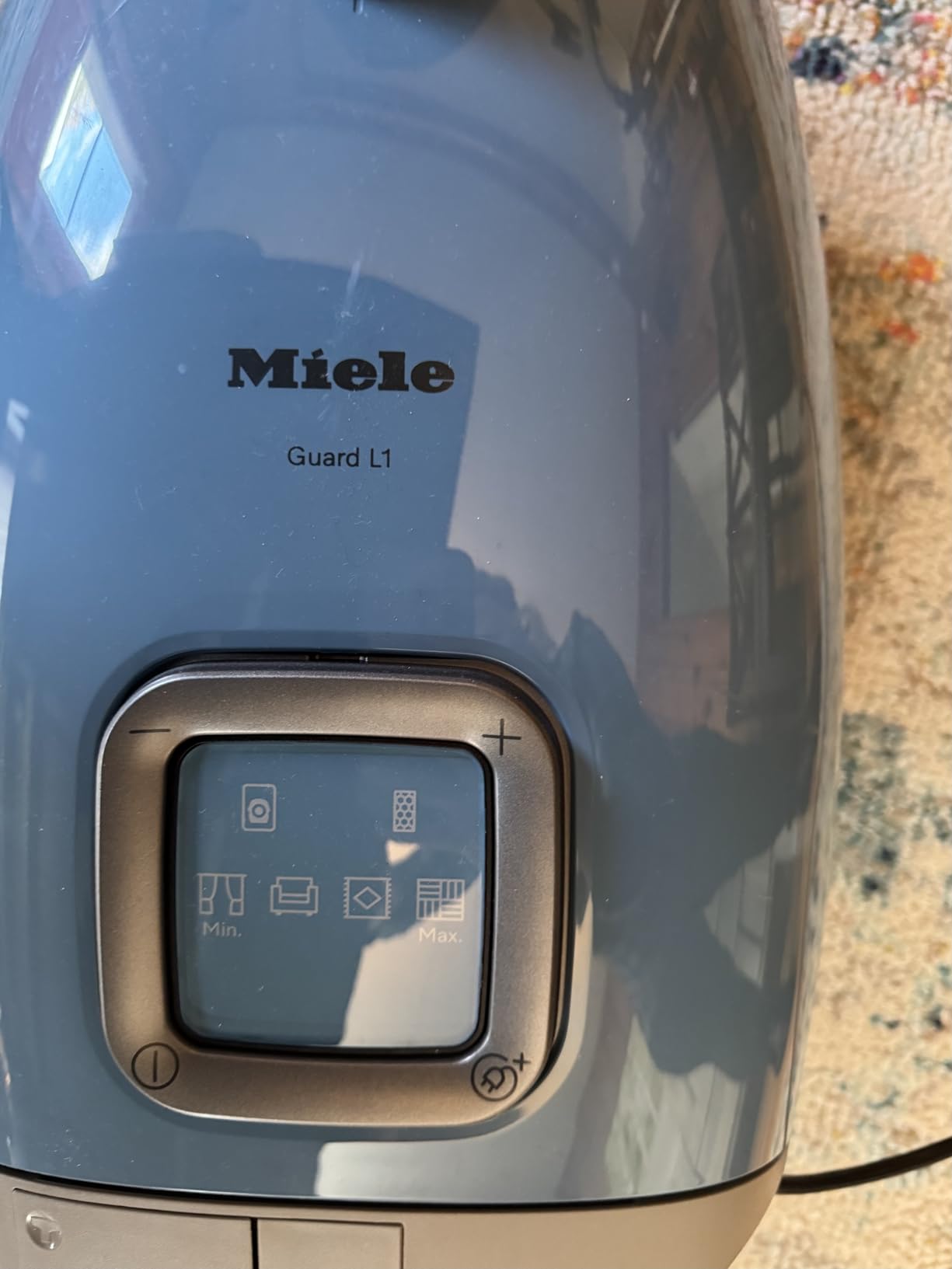 Miele Guard L1 Bagged Canister Vacuum Cleaner with AirClean Filter, Electro Plus Floorhead, LED Display Panel, Nordic Blue/Space Grey customer photo 2