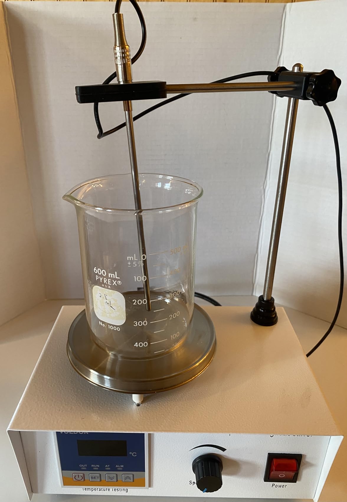 85-2 Digital Display Magnetic Stirrer with 4 Magnetic Stir Bars - Magnetic Stirrer Hot Plate, 0-2000 RPM Lab Stirring System with Temperature Probe, Stainless Steel Plate & Stand Support customer photo 2
