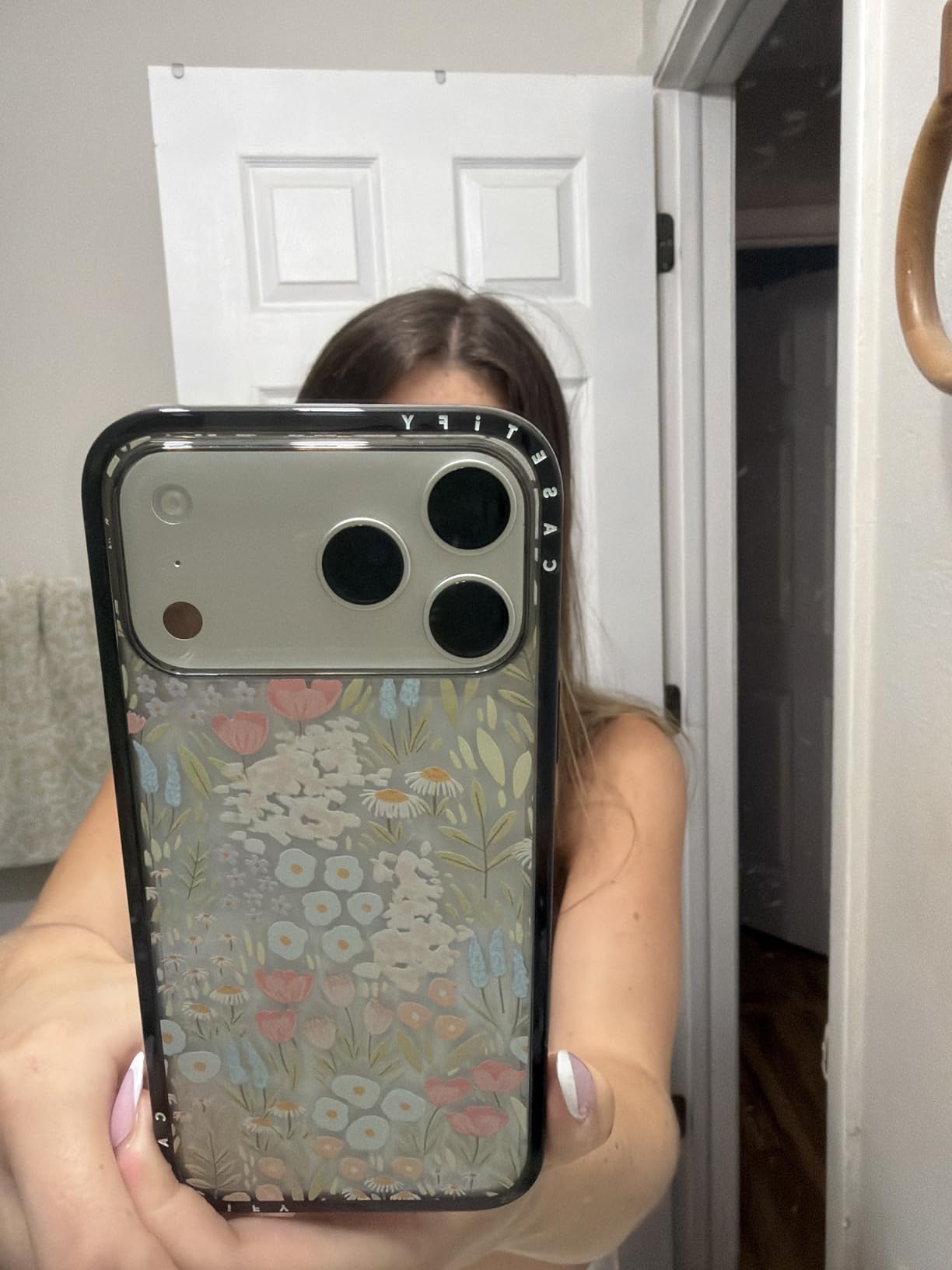 Casetify Compact iPhone 17 Pro Case [Slim and Sleek/Compatible with Magsafe / 4 ft. 2X Military Grade Drop Protection] - Zebra-Brown - Clear Black customer photo 1