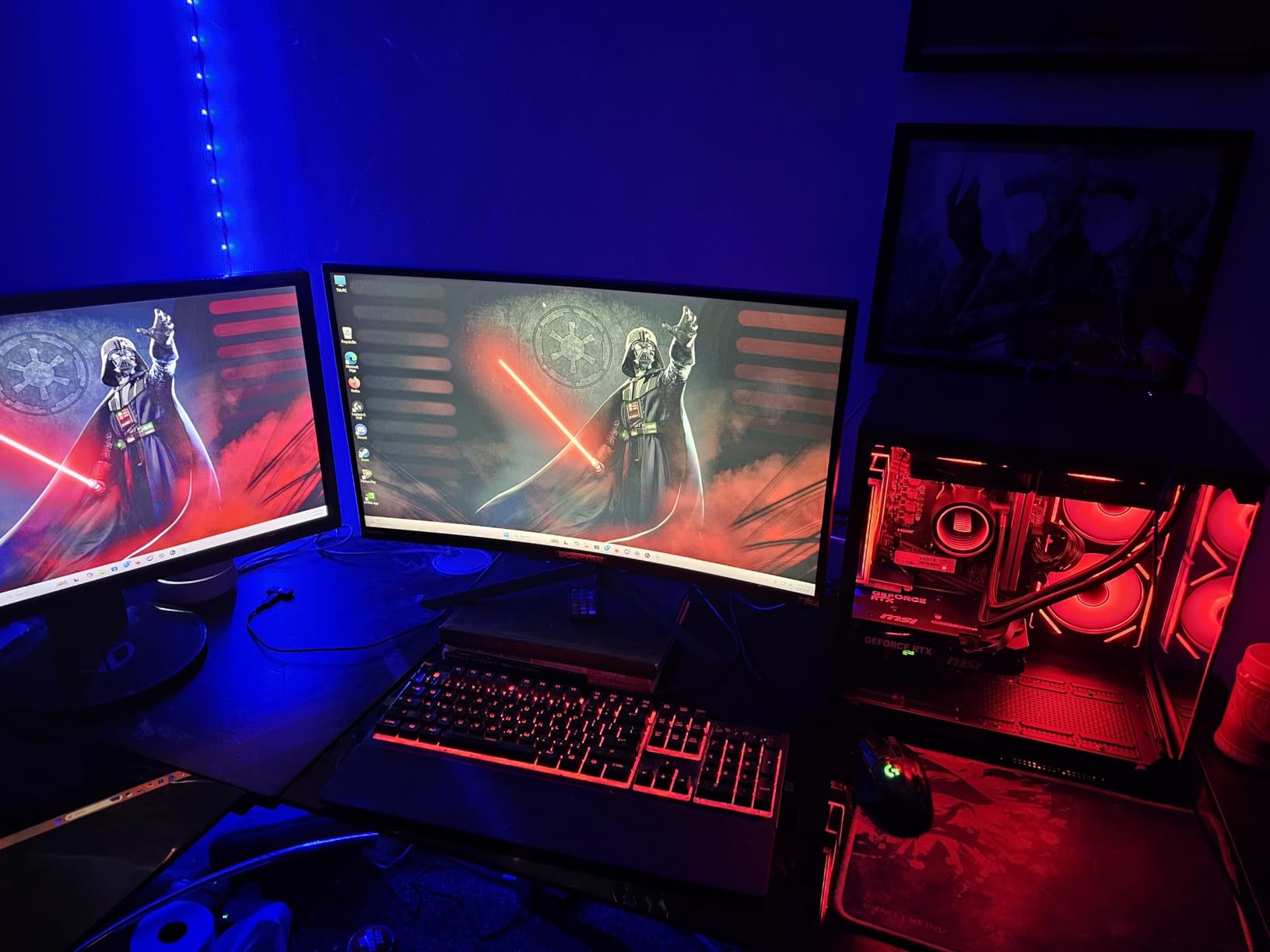 YAWYORE Gaming PC, AMD Ryzen 7 5700X, GeForce RTX 5060 Desktop Computer | 32GB DDR4 RAM, 1TB M.2 NVMe SSD,, ARGB Fans, WiFi+BT customer photo 1
