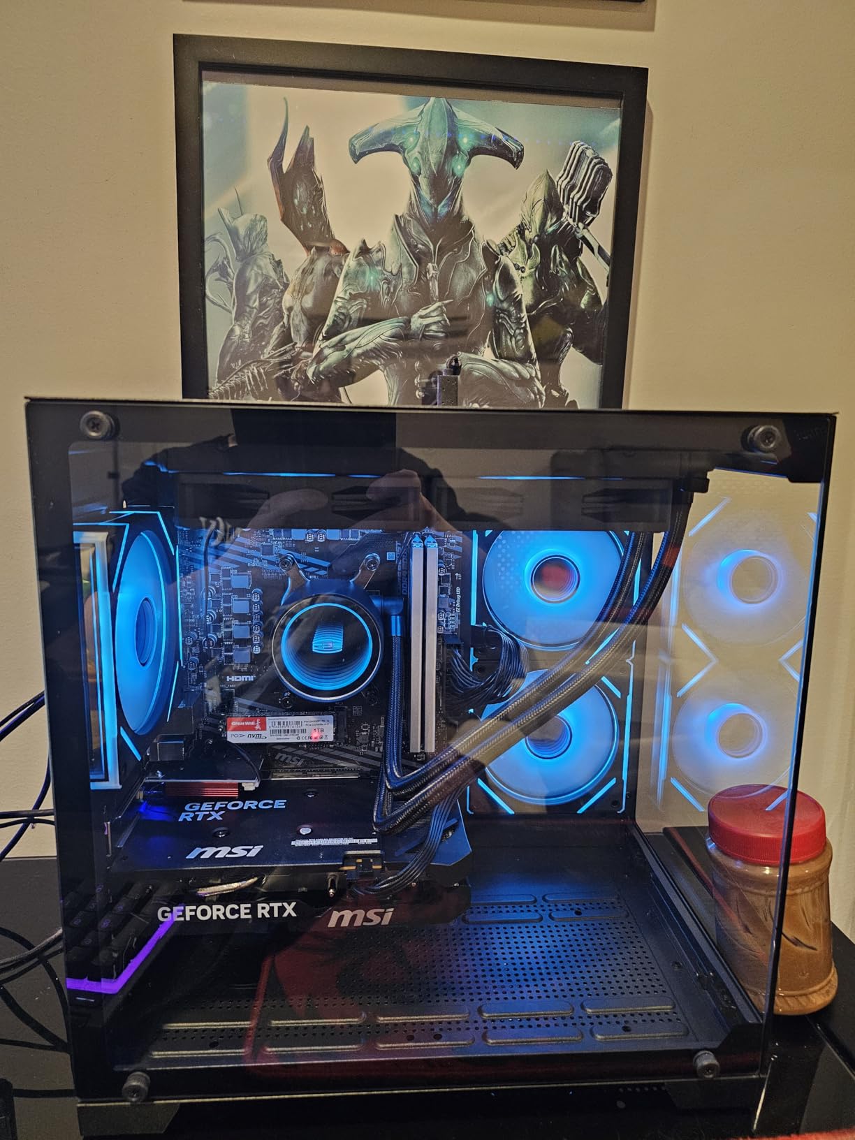 YAWYORE Gaming PC, AMD Ryzen 7 5700X, GeForce RTX 5060 Desktop Computer | 32GB DDR4 RAM, 1TB M.2 NVMe SSD,, ARGB Fans, WiFi+BT customer photo 2