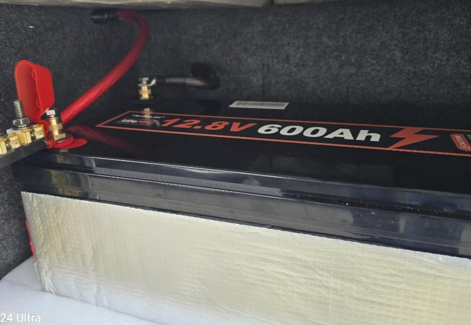 12V 600Ah LiFePO4 Lithium Battery with 200A BMS 7680Wh, Up to 15000 Deep Cycle LiFePO4 Battery Perfect for RV, Solar, Marine, Camping, Off-Grid, Home Energy Storage customer photo 2