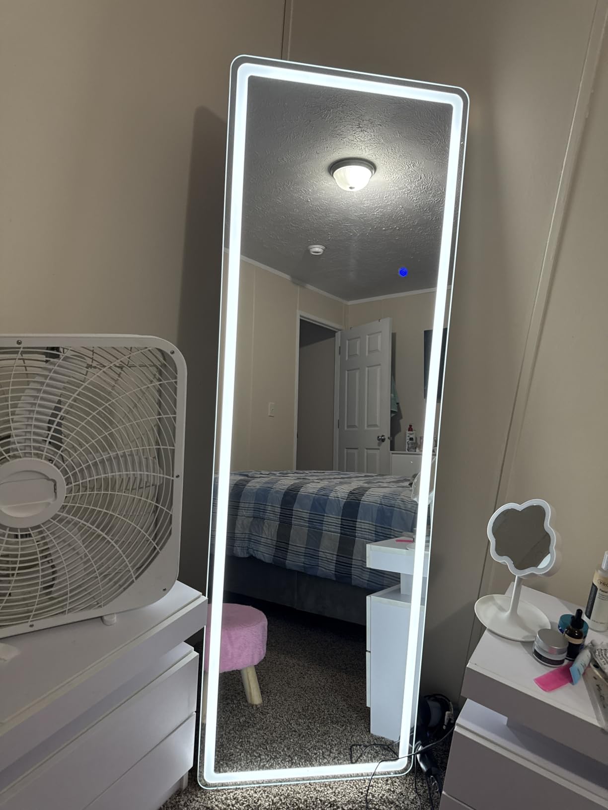 Sweetcrispy Full Length Mirror with LED Lights, 65