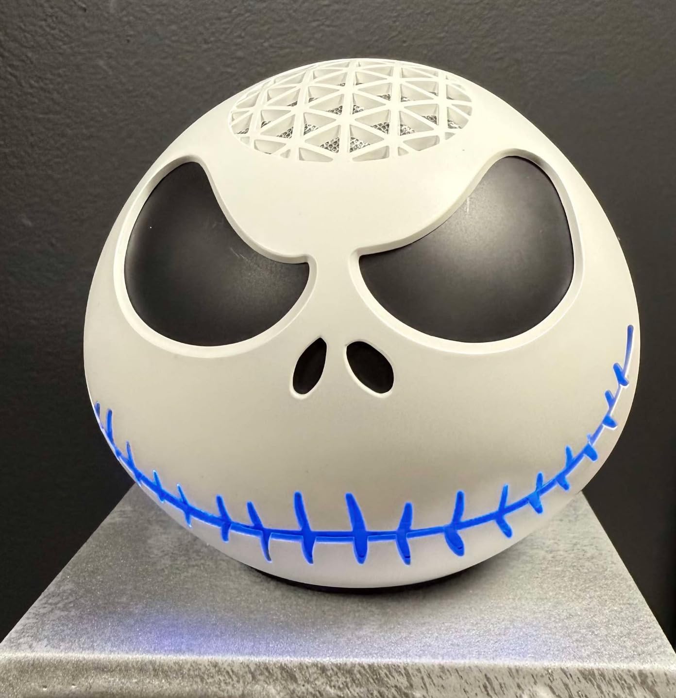Echo Dot Bundle: Includes Echo Dot (5th Gen, newest model) | Glacier White and Limited Edition, Disney Tim Burton's The Nightmare Before Christmas Sally Stand customer photo 2