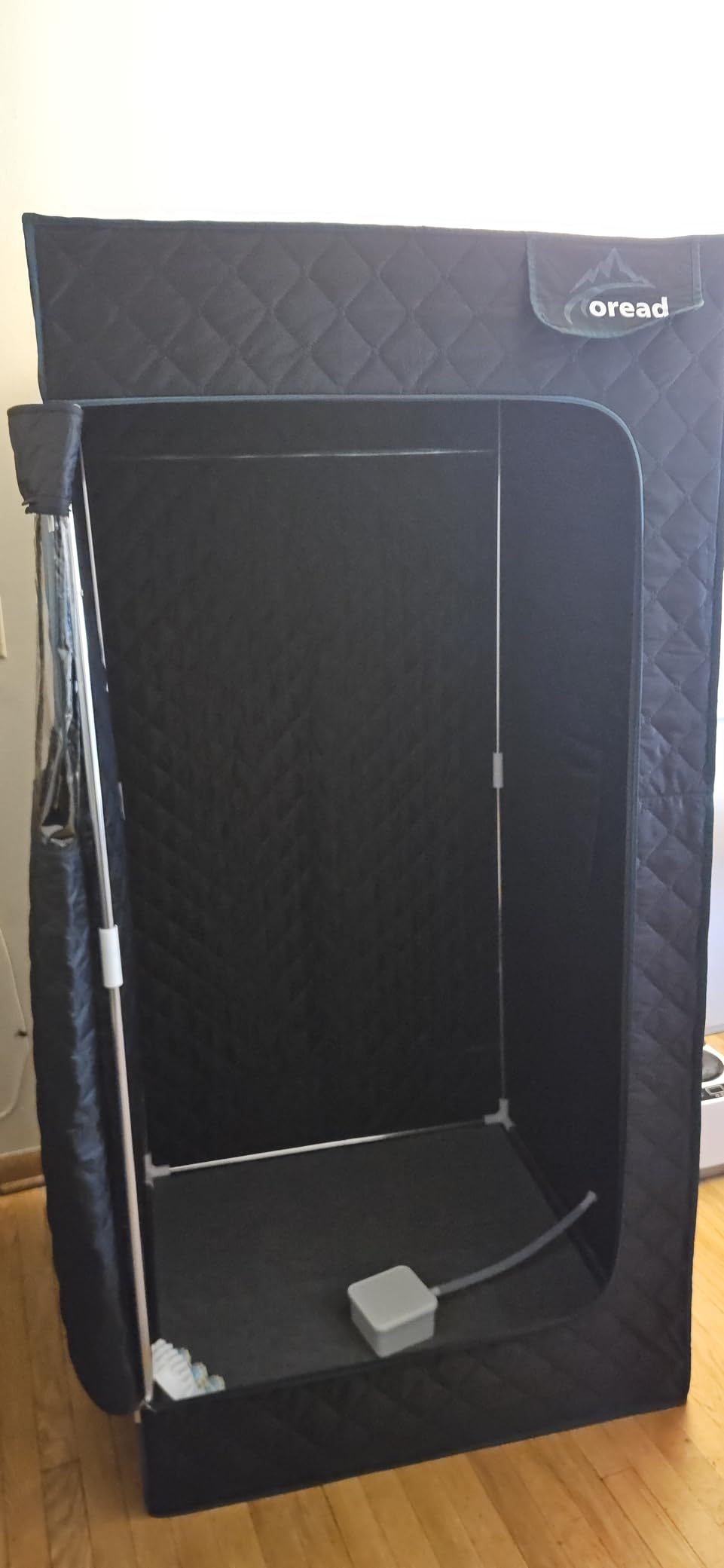TOREAD Red Light Infrared Sauna with Red Light Therapy for Home, Portable Red Light Steam Sauna with 3L 1200W Steamer, Adjustable Temperature, Timer Setting, Remote Control, 35.4 * 35.4 * 63