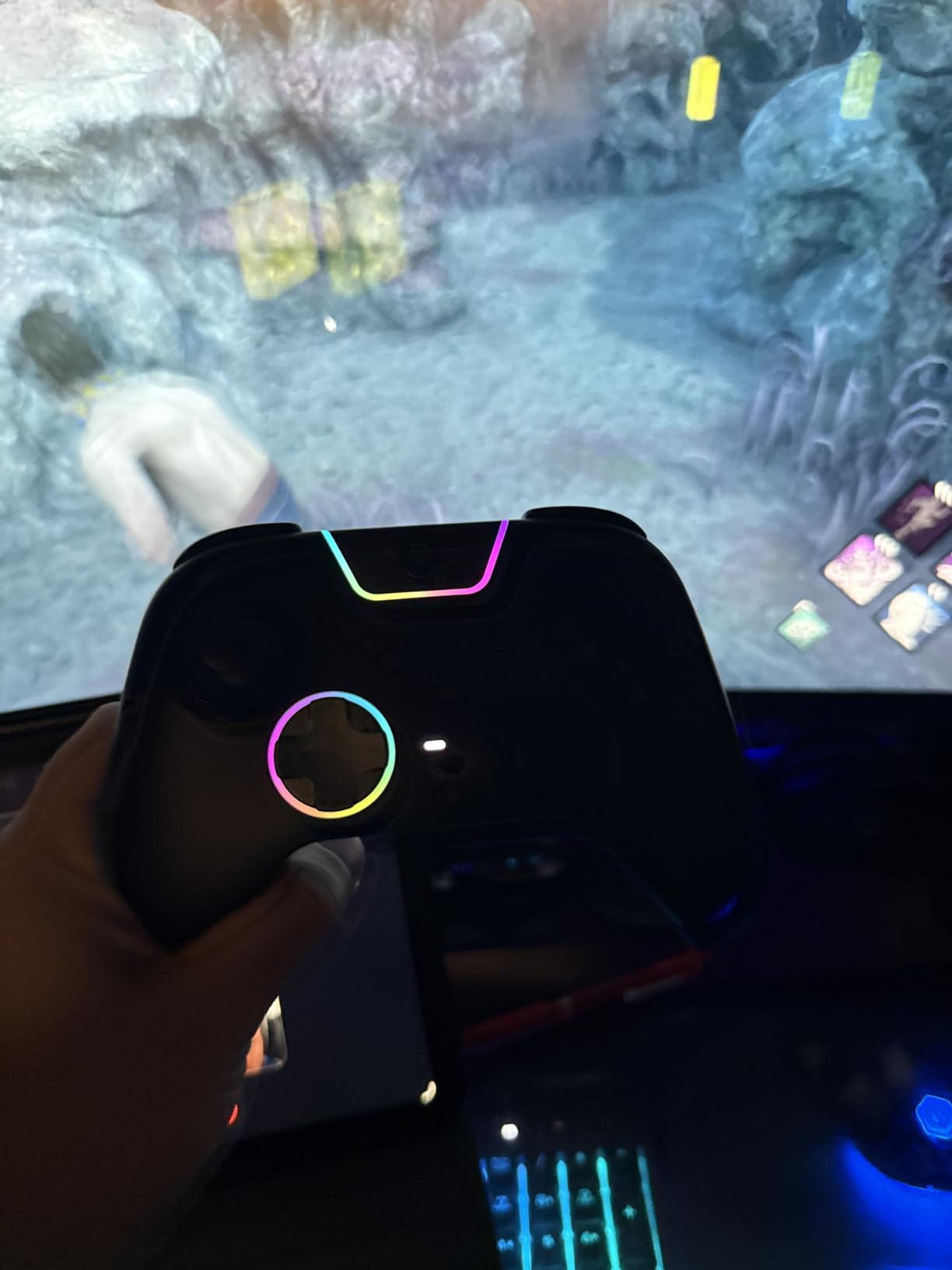 EasySMX X05Pro Wireless Gaming Controller for PC, Switch & Phone - Ultra-Quiet Buttons, Hall Effect Joysticks, 2-Stage Triggers, 1000Hz Polling Rate, Programmable, Ergonomic Grips with 1000mAh Battery customer photo 2