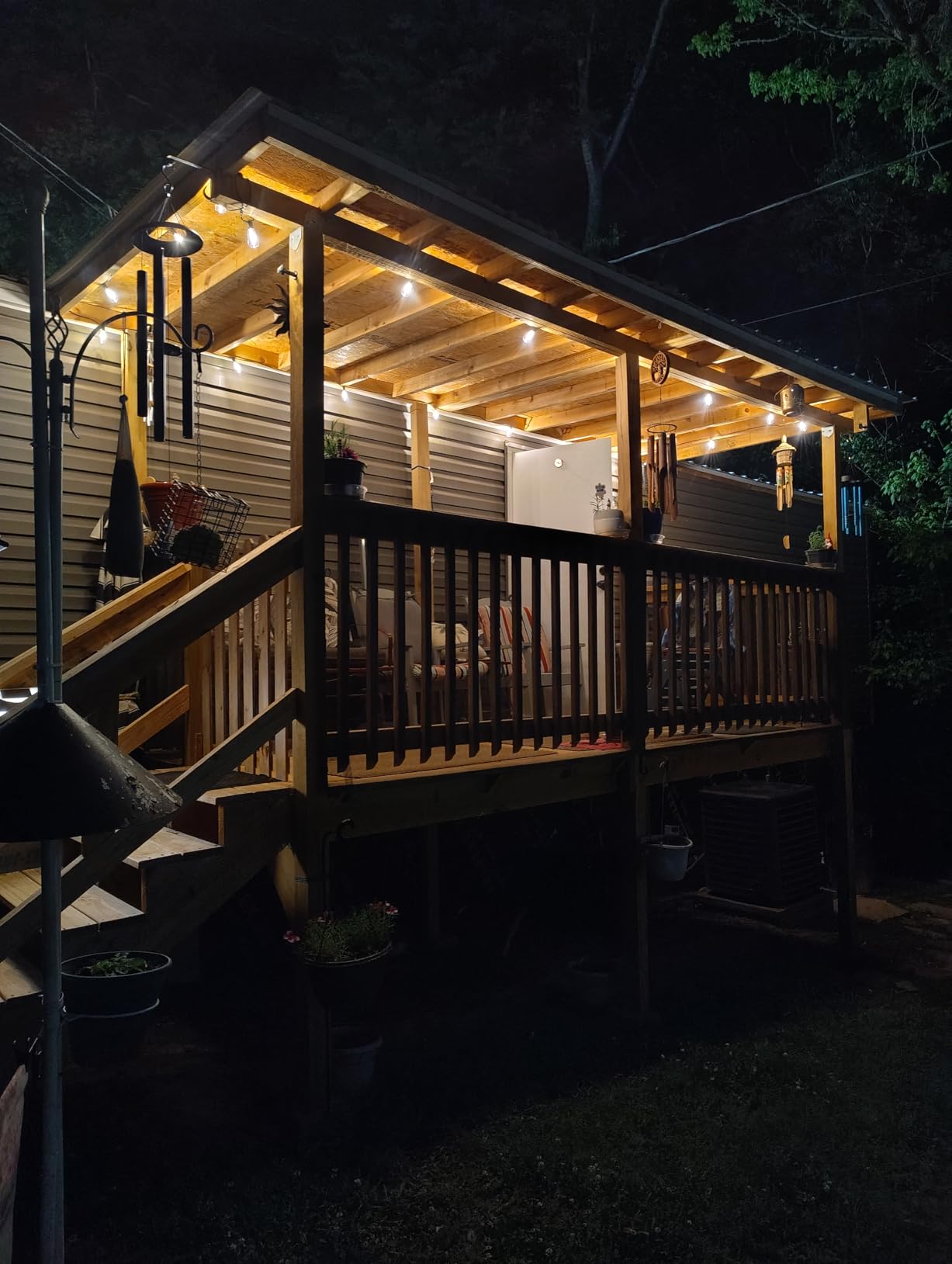 VIPAR Outdoor String Lights 25FT LED Patio Lights IPX5 Waterproof with 10+1 ST38 Shatterproof Edison Bulbs, 2700K Connectable Outside Hanging Light for Porch, Garden, Backyard, Deck, Balcony, Decor customer photo 2