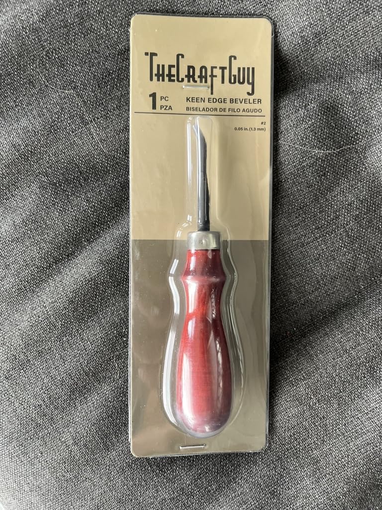 TheCraftGuy Leather Edge Bevelers, #2 Edge Beveler for 1.5-2.5mm Thickness, Veg-Tanned Leather Skiving Knife, Smooth Cutting Without Surface Damage customer photo 1