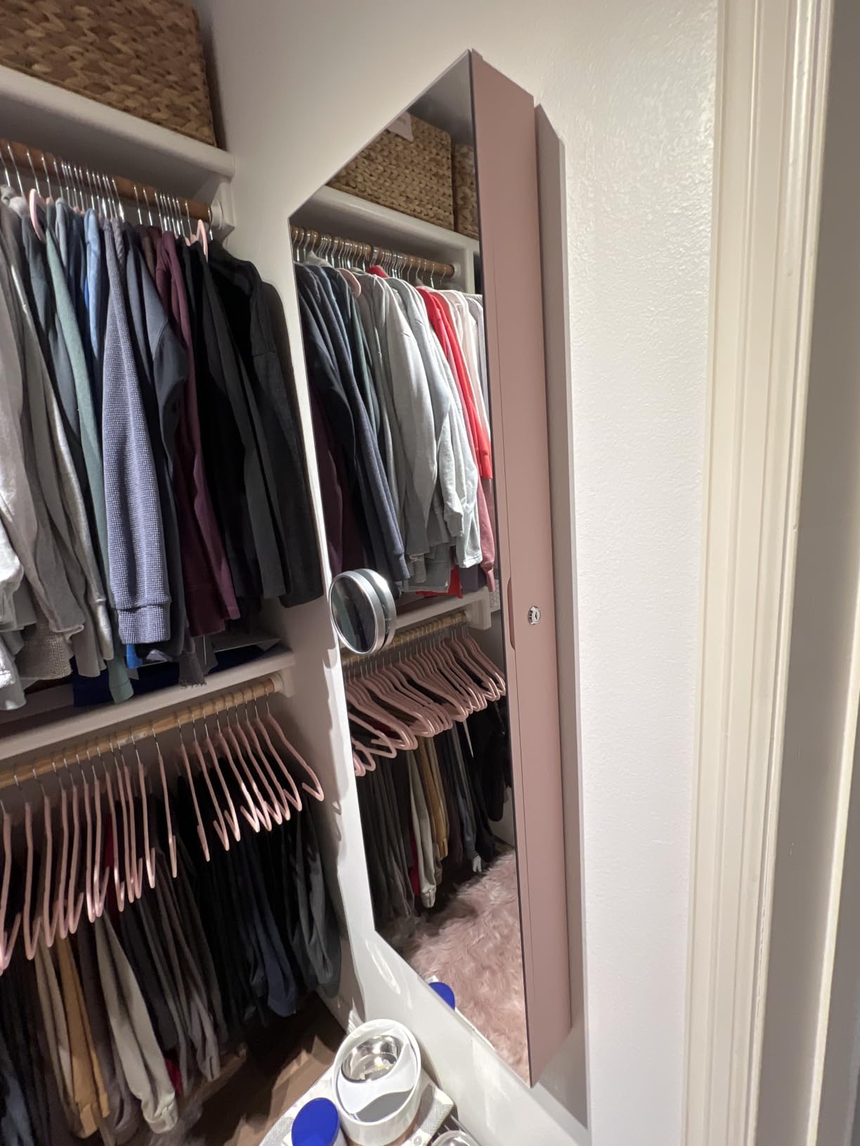 Giantex Wall or Door Mounted Jewelry Armoire with 47.5