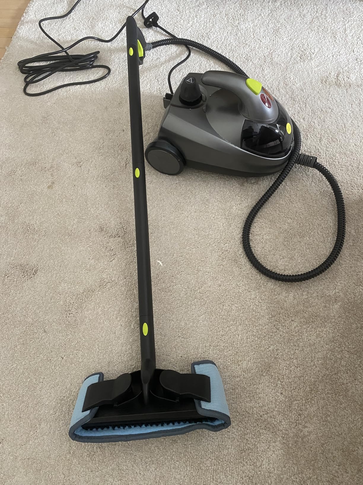Heavy-Duty Steam Cleaner - 1500W Multipurpose Handheld Floor Steamer with 22 Accessories 16ft Cord for Home, Car Detailing, Tile, Grout, Wallpaper, Upholstery, Window, Deep Cleaning customer photo 1