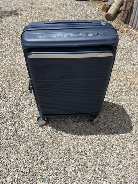Samsonite Paralux Global Carry-On Luggage - Innovative Design - Quick Access Front Pocket - Dual Suspension Wheel Technology - TSA Lock - Expandable - Includes Removable Packing Cubes - Stone Grey customer photo 1