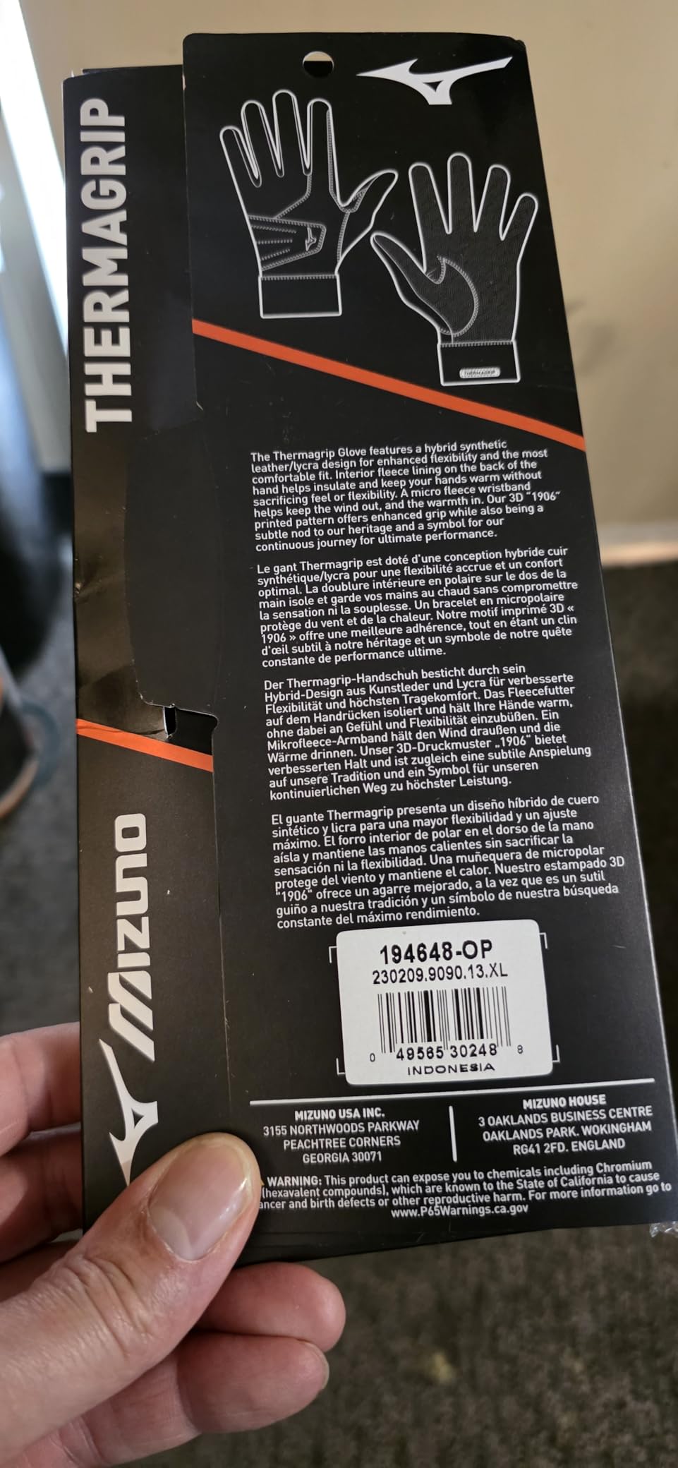 Mizuno Thermagrip Gloves customer photo 1