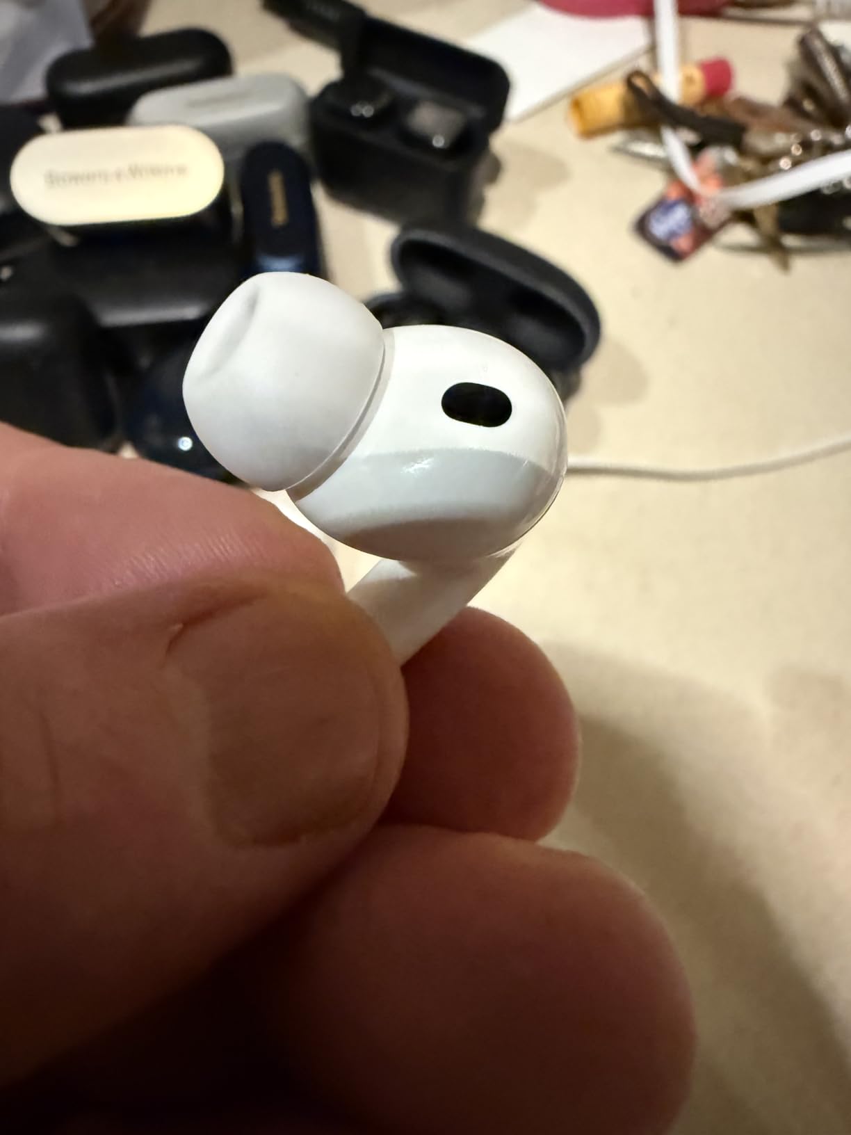 Apple AirPods Pro 3 Wireless Earbuds, Active Noise Cancellation, Live Translation, Heart Rate Sensing, Hearing Aid Feature, Bluetooth Headphones, Spatial Audio, High-Fidelity Sound, USB-C Charging customer photo 2