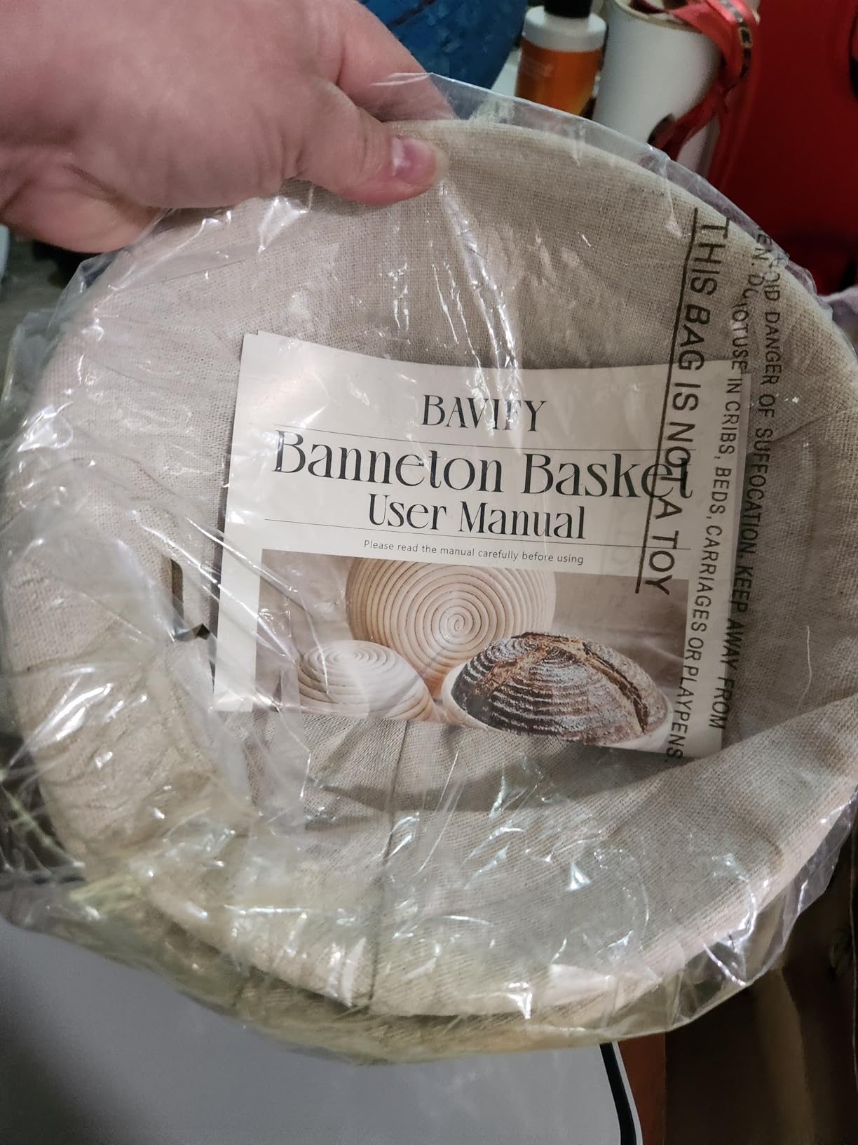 Sourdough Starter Kit, Banneton Bread Proofing Baskets Set, Sourdough Bread Baking Supplies Making Tools with Dough Scraper, Whisk, Bread Lame, Recipe customer photo 2
