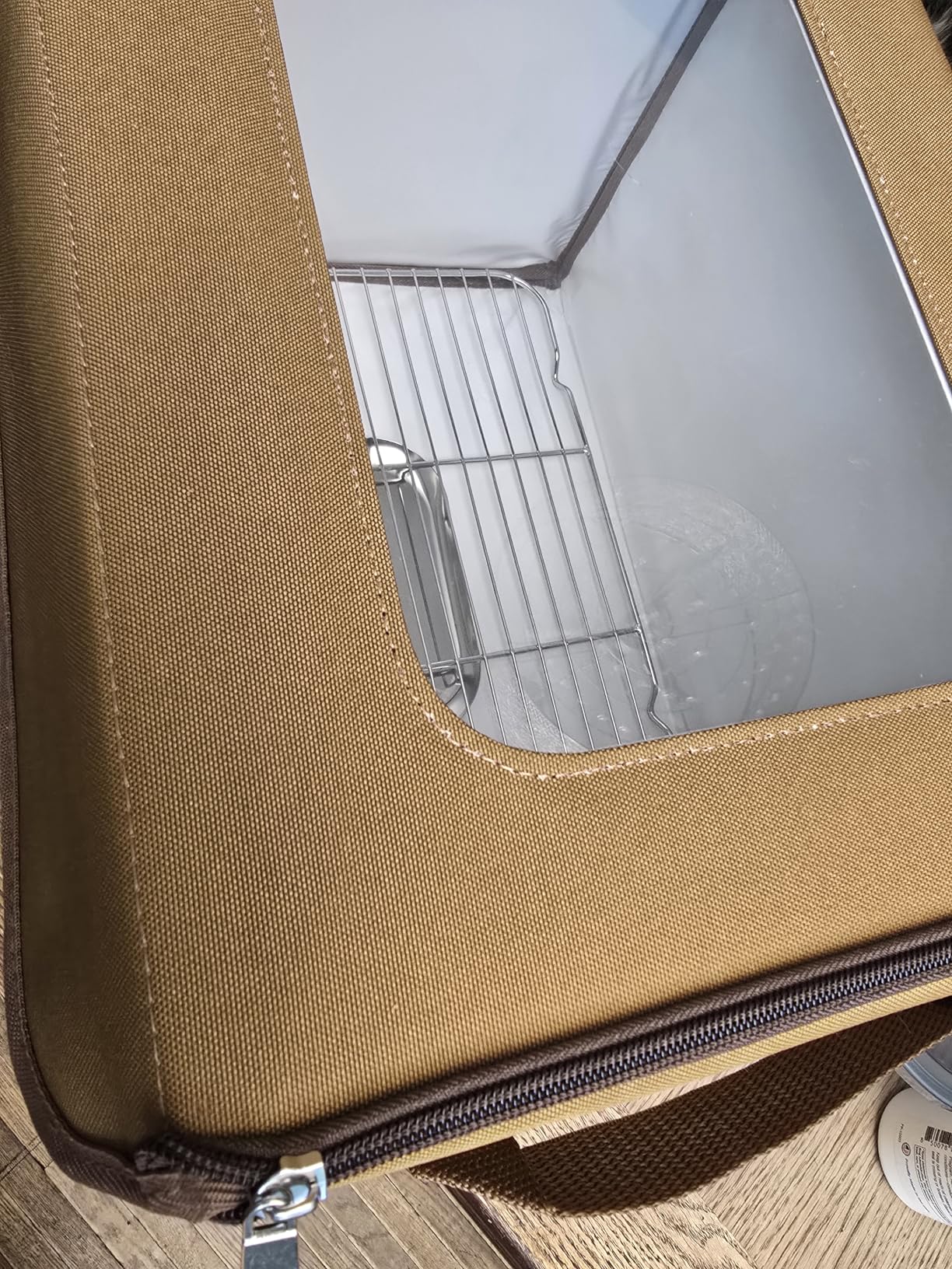 Folding Bread Proofing Box with 68-131°F Temp Control & 99H Timer, Dough Proofing Box with Metal Rack Warming Proofer for Sourdough, Bread Baking, Pizza, Yogurt, Space-Saving & 6-Layer Fabric, Beige customer photo 2