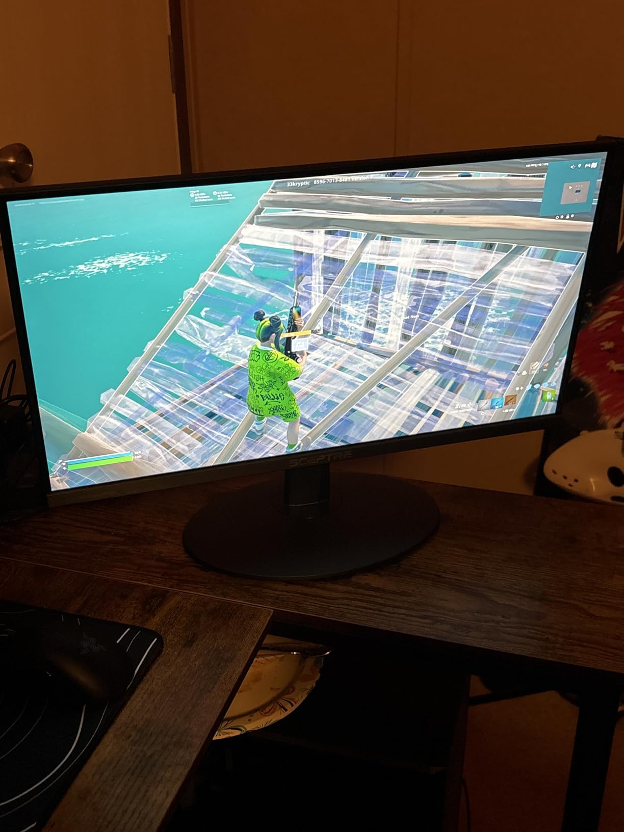 Sceptre New 22-Inch Gaming Monitor, FHD 1080p, Up to 144Hz, HDMI, DisplayPort, Built-in Speakers, Machine Black (E225W-FW144 Series, 2026) customer photo 1