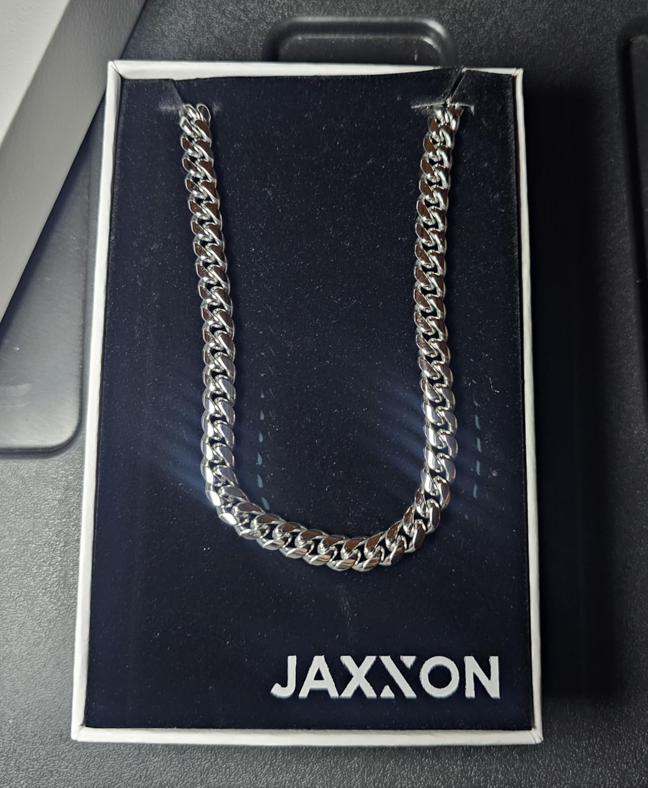 Cuban Link Chain - Mens Necklace - Box Clasp customer photo 2
