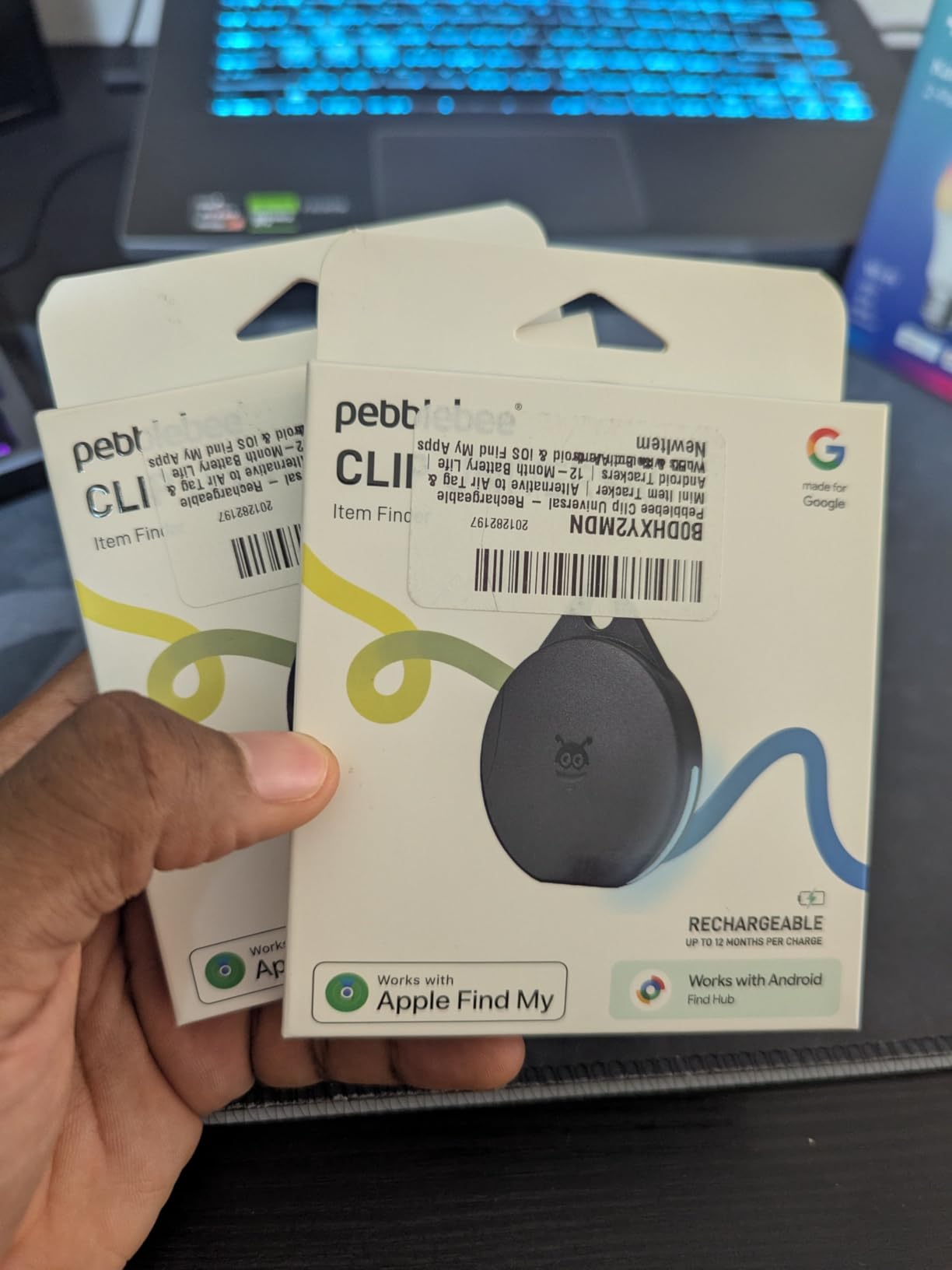 Pebblebee Card 5 | Rechargeable Bluetooth Wallet Tracker Card | Thin Eco-Friendly Alternative Tracking Card to Air Tag & Android Tracker | 18-Month Battery | Inbuilt Link Scan-to-Return & Phone Finder customer photo 2