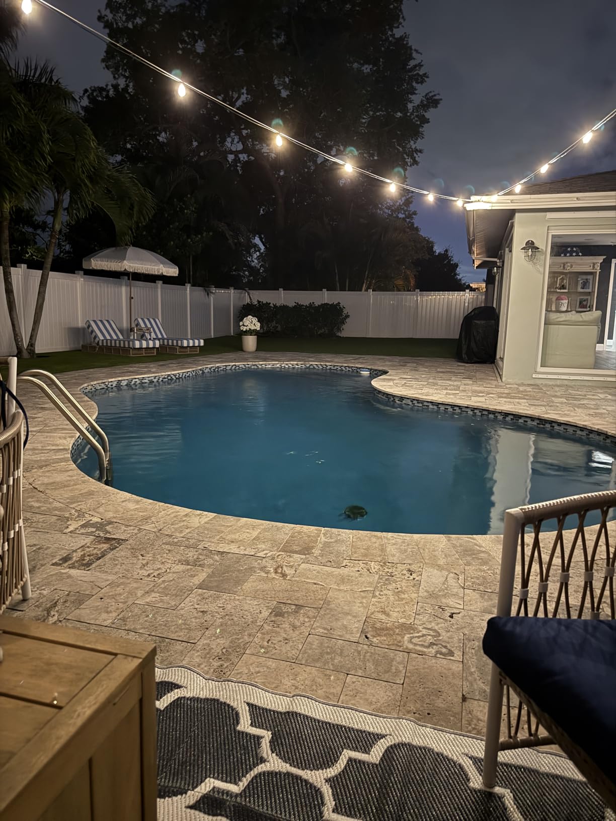addlon 100FT LED Outdoor String Lights with APP Control Waterproof Patio Lights with Shatterproof ST38 Bulbs, Dimmable Outside Hanging Light Connectable for Porch, Backyard, Bistro, Garden customer photo 2