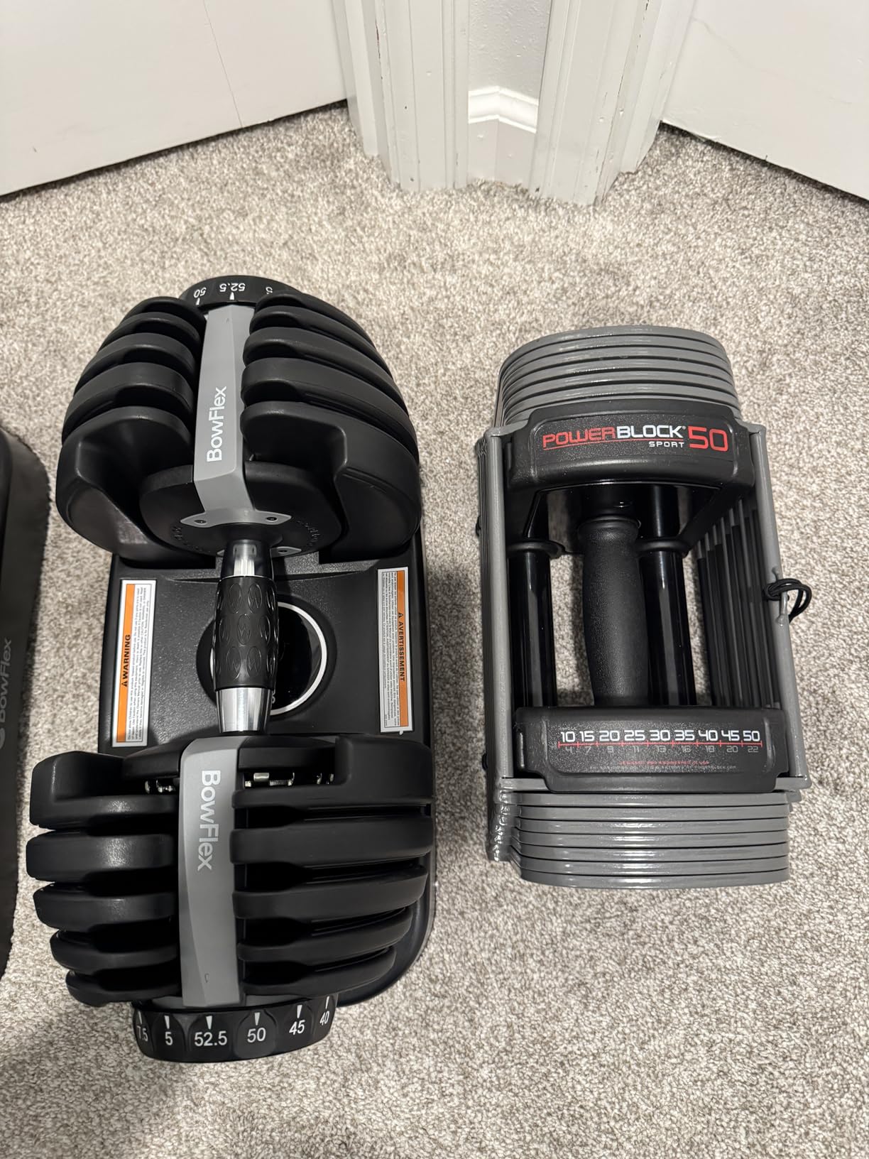BowFlex Results Series SelectTech 1090 Dumbbell (Single) - Adjustable 10-90 lbs customer photo 2