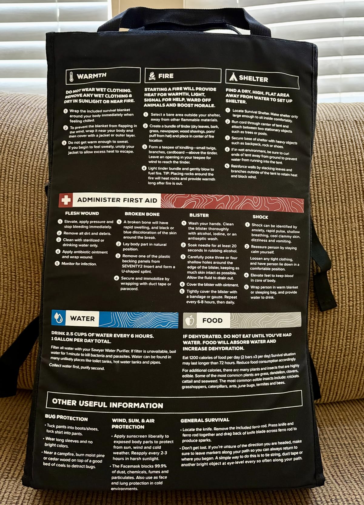 Emergency Survival Kit - Seventy2 Core by Uncharted Supply Co, Waterproof Backpack Bug-Out Bag with First Aid, Tools, Hydration & Warmth customer photo 2
