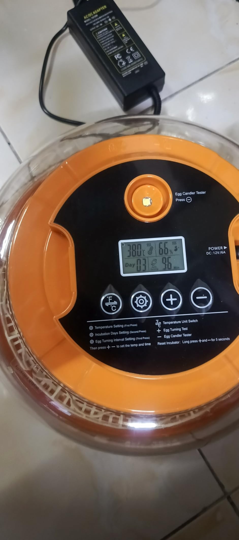 18 Egg Incubators for Hatching Eggs, Automatic Egg Turning and Humidity Control Incubator for Hatch Chicken Duck Quail Pigeon Pheasant Partridge Home Classroom Lab customer photo 1