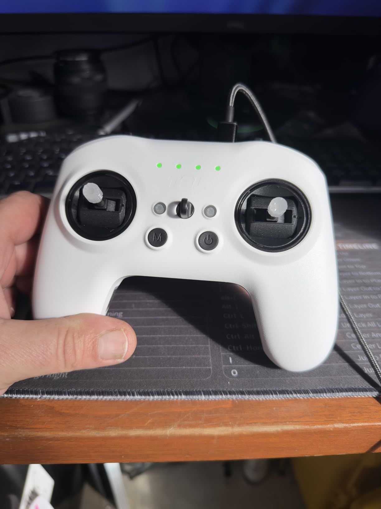 Radiomaster T8L ELRS 2.4GHz Radio Transmitter, 204g Lightweight Screenless Remote Controller with Hall-Effect Gimbals, USB-C Charging & Simulator Compatibility for FPV Drones (White) customer photo 1