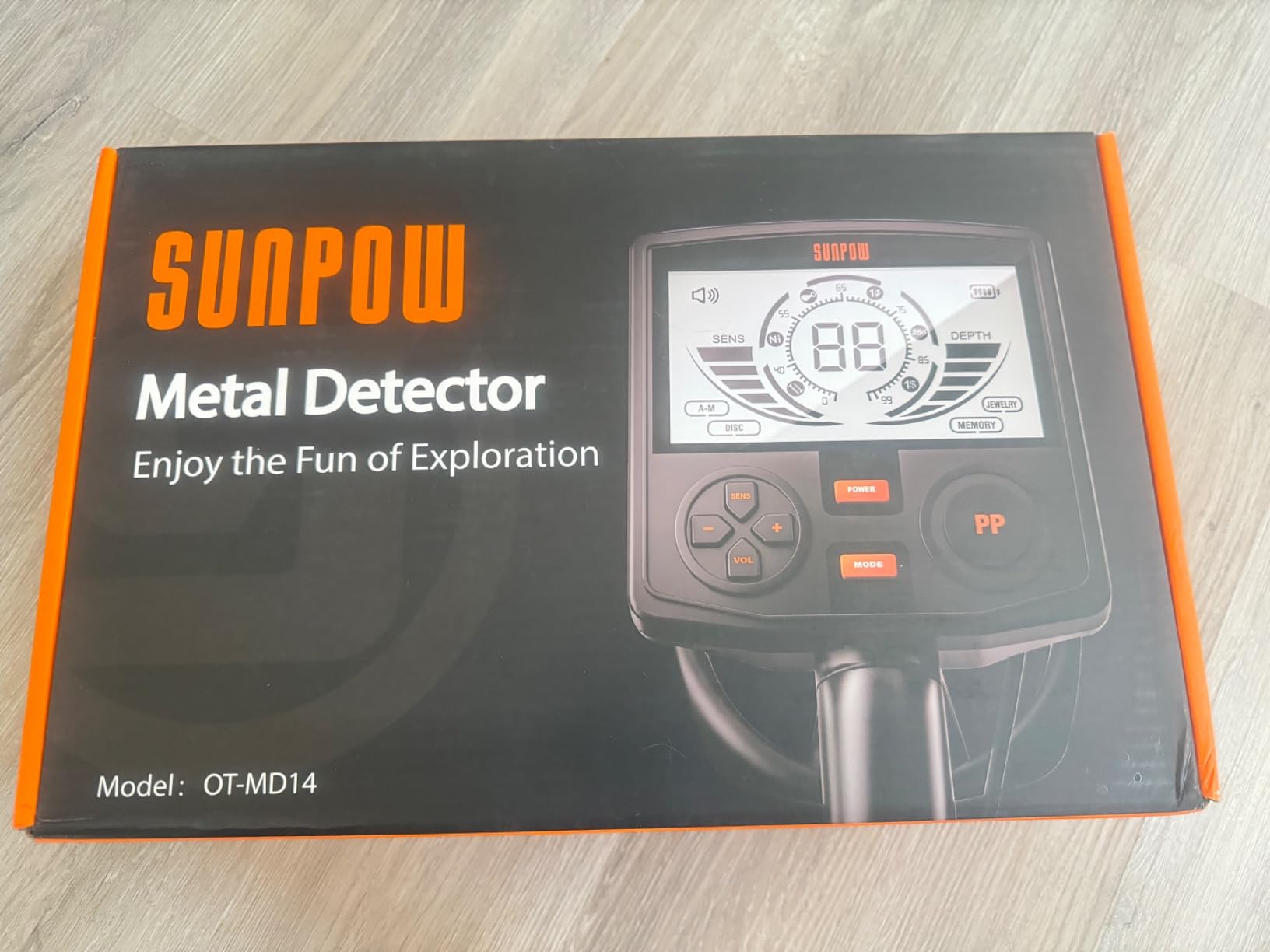 SUNPOW Professional Metal Detector for Adults - Pinpoint Accurate & Easy to Use - 12