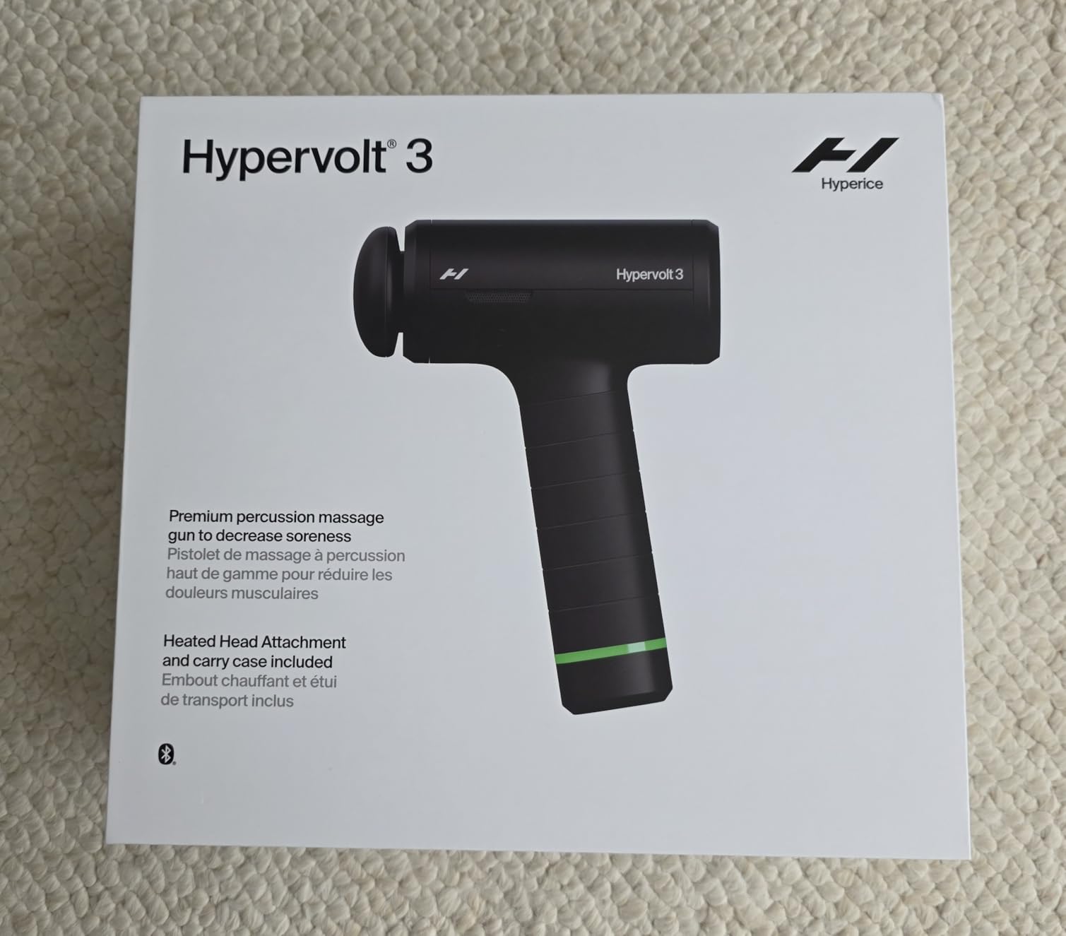 Hypervolt 3 - QuietGlide Technology Handheld Percussion Massage Gun | 5 Speeds, 5 Interchangeable Heads | Helps Relieve Sore Muscles, Improve Mobility and Speed Up Recovery customer photo 2