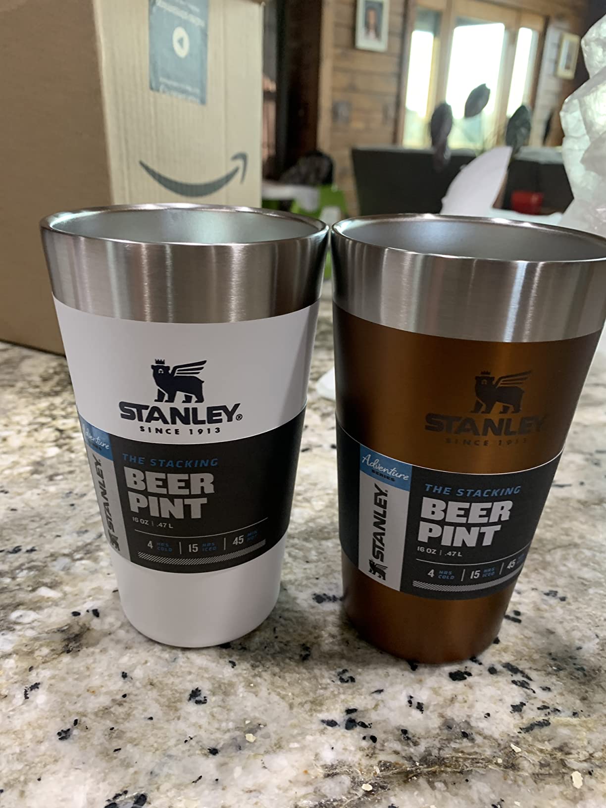 STANLEY Adventure Stacking Beer Pint Glass | Stackable Drinking Cup for Cold Beverages | Dishwasher Safe | Insulated Stainless Steel Tumbler | BPA-Free customer photo 2