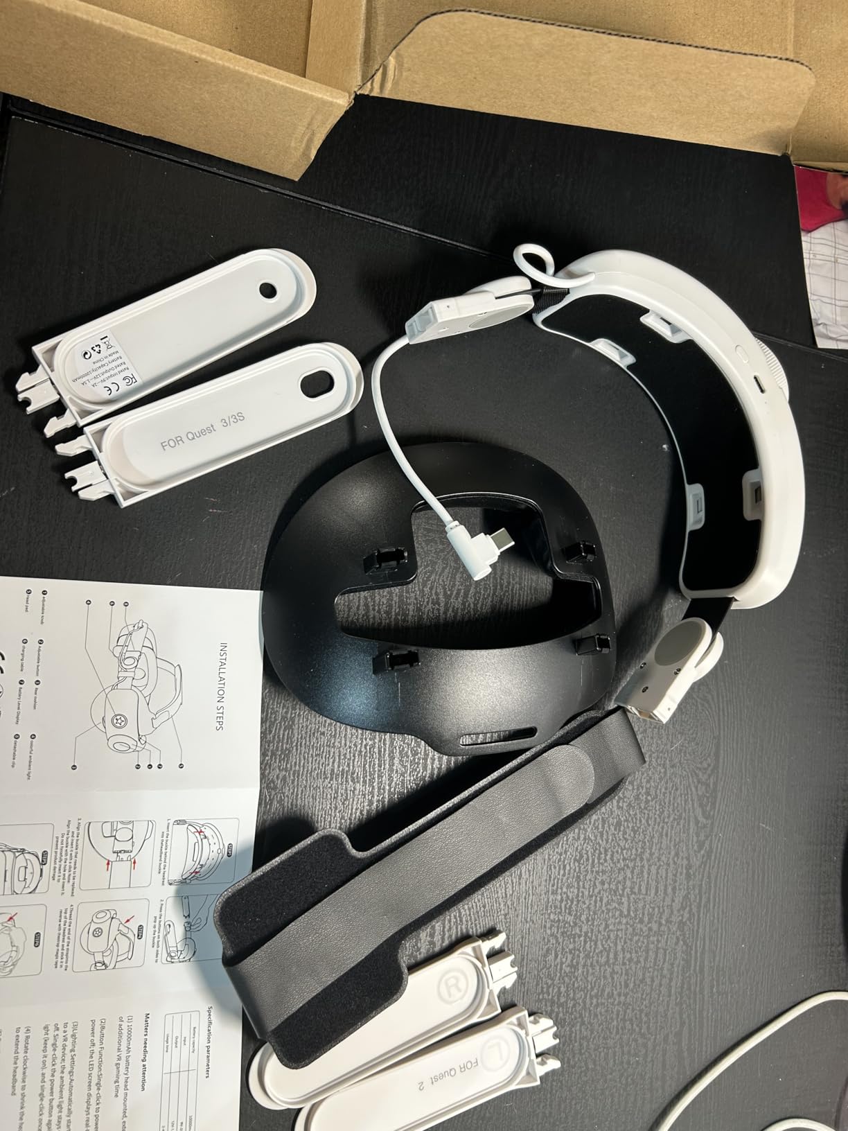 VR Head Set Strap with 10000mAh Battery for Meta Quest 3/3S - Patented One-Click Release, Adjustable Detachable Design Compatible with Quest 2 3/3S, Balanced and Comfortable VR Gaming customer photo 2