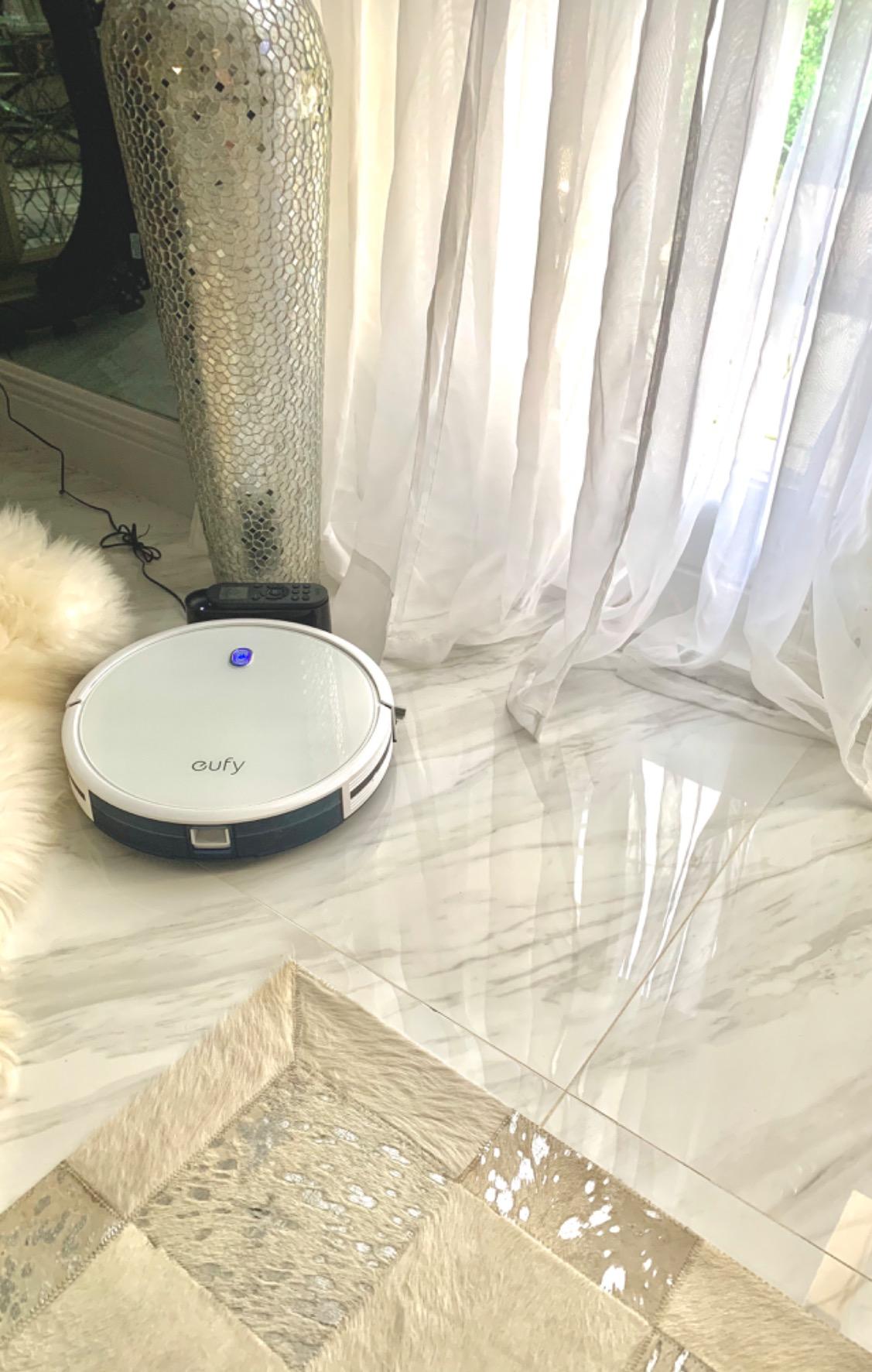 Eufy C10 Robot Vacuum Self Emptying, 8 Weeks Hands Free, Advanced Smart Mapping with LiDAR Navigation, 2.85-Inch Slim Design, Powerful Suction, Edge Expansion Brush for Pet Hair, Carpet Detection customer photo 2