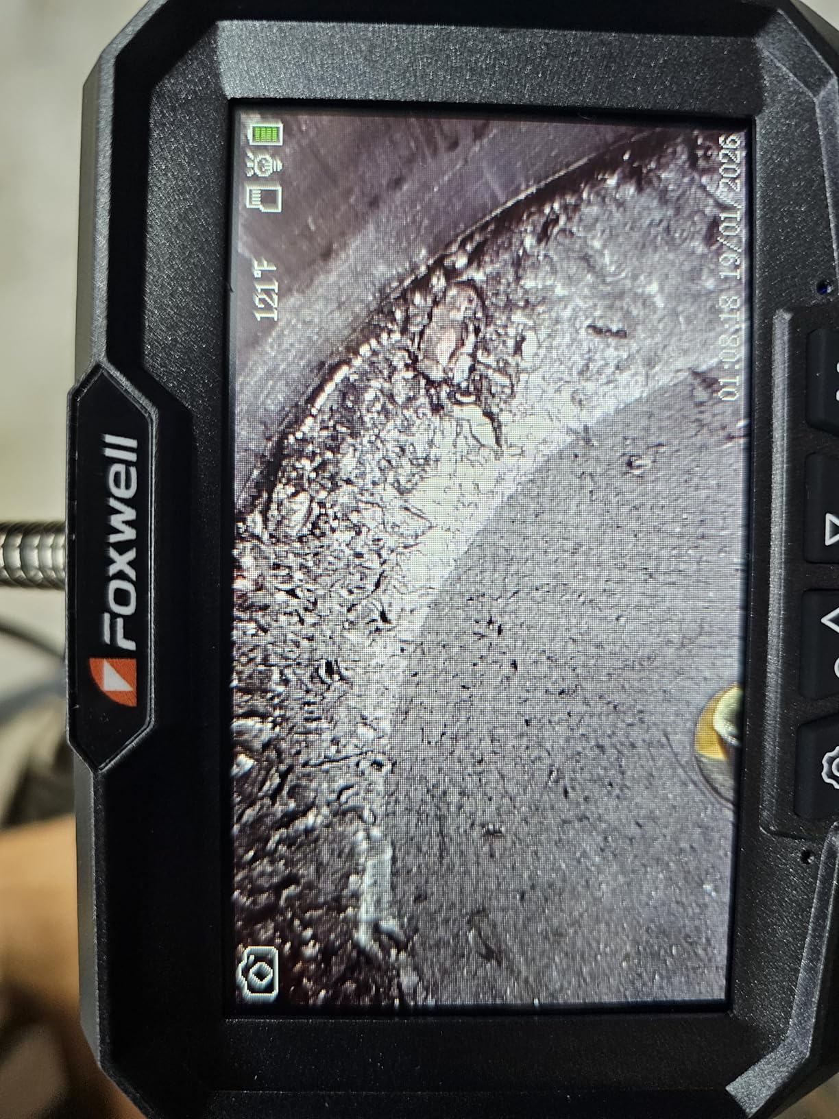 FOXWELL Elite Dual Lens 2-Way 220° Articulating Borescope, 0.25in Ultra-Slim Probe, HD IPS Display, IP67 Waterproof, Flexible Camera for Automotive, HVAC, Plumbing & Industrial Inspections 5.3FT customer photo 1