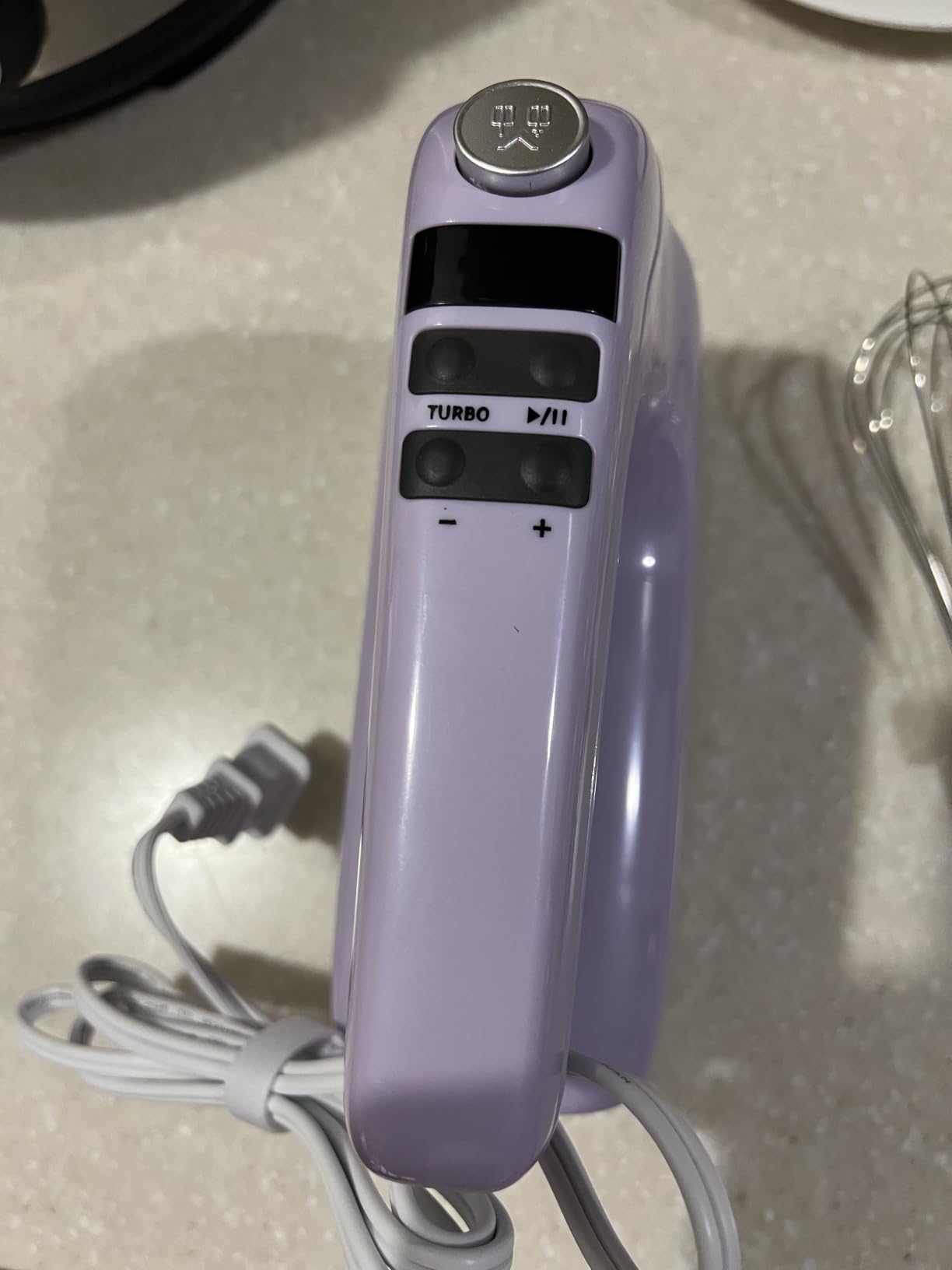 Lord Eagle 9-Speed Digital Hand Mixer Electric Handheld, 500W DC Motor Kitchen Mixer for Cake Baking, Lightweight Egg Beaters with Stain-resistant & Waterproof Storage Bag & 6 Accessories customer photo 1