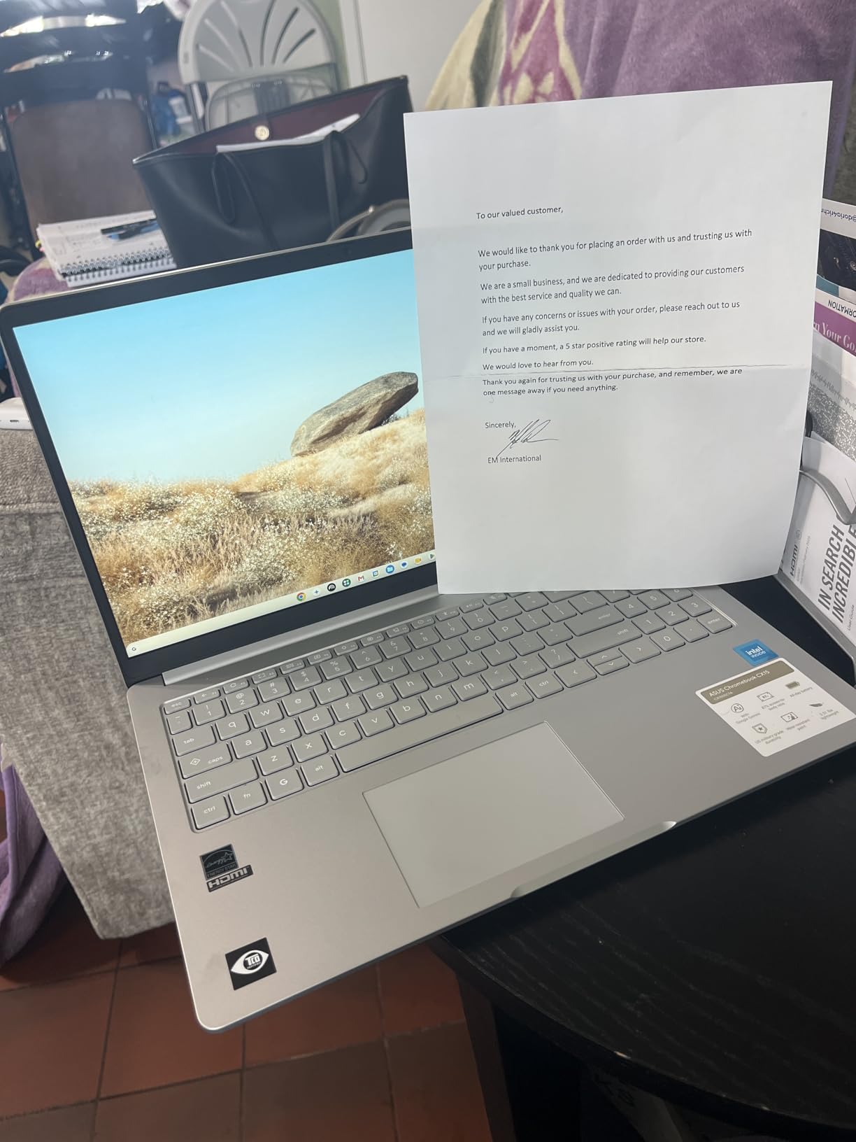 ASUS Chromebook CX15 Laptop, 15.6
