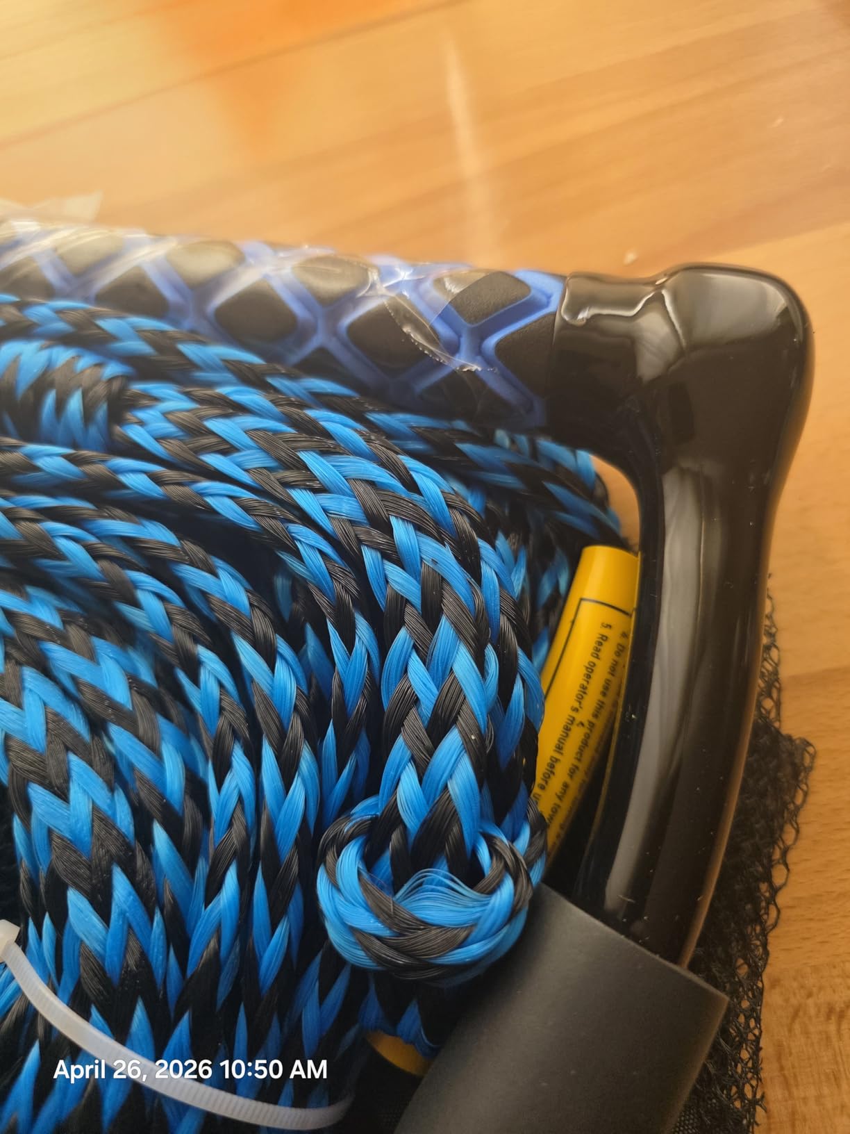 75FT No Stretch Wakeboard Rope and Handle, Floating Dyneema Wakeboard Tow Rope, 4 Sections Adjustable Water Ski Ropes for Wakeboarding, Waterskiing, Kneeboarding and Wakesurfing customer photo 1