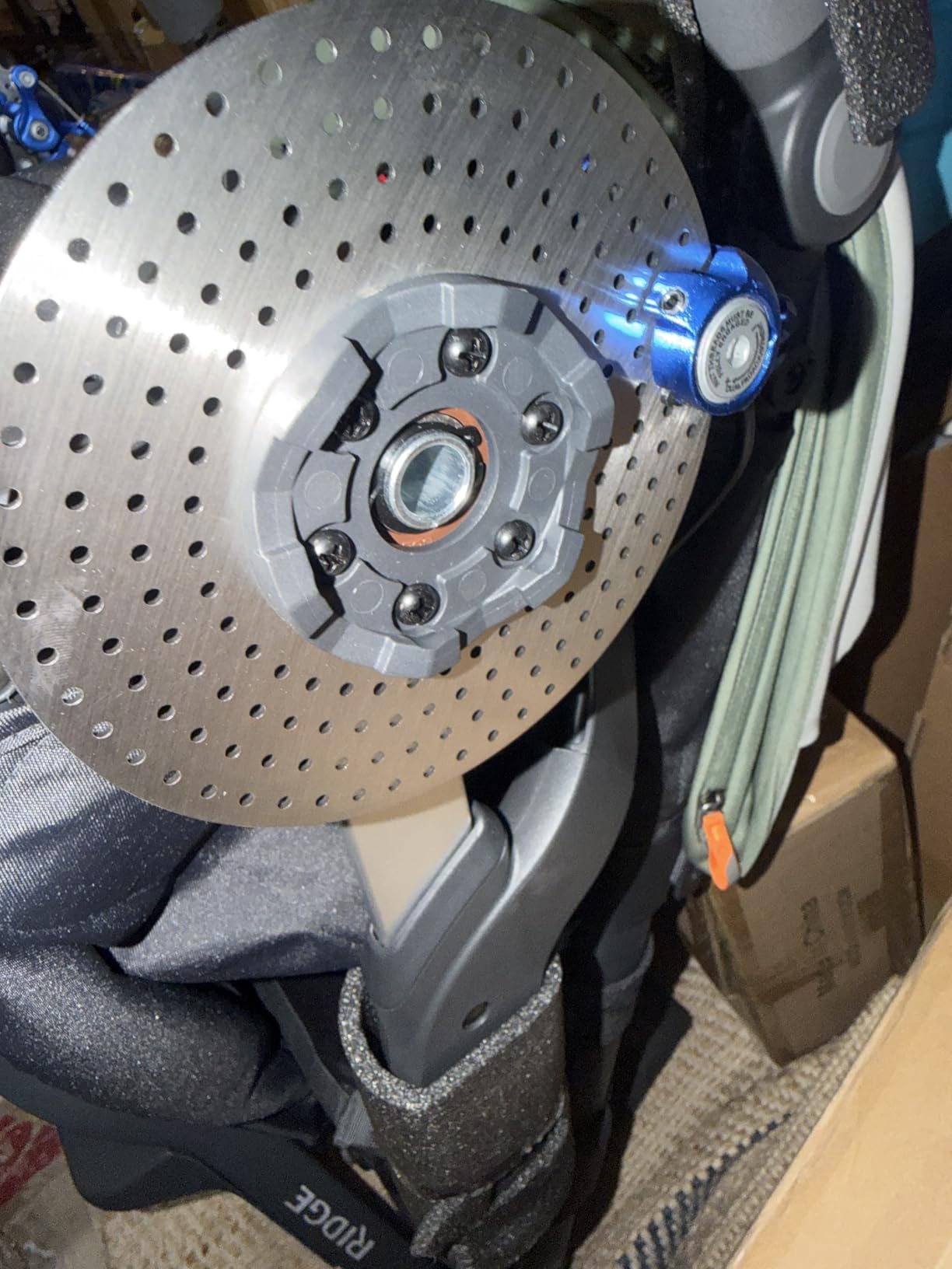 Ridge V2 Jogging Stroller | All-Terrain Performance Suspension + Never-Flat Tires Built for Walking, Running + Trails | Water Bottle Holder Included | James (Black |Carbon Frame) customer photo 1