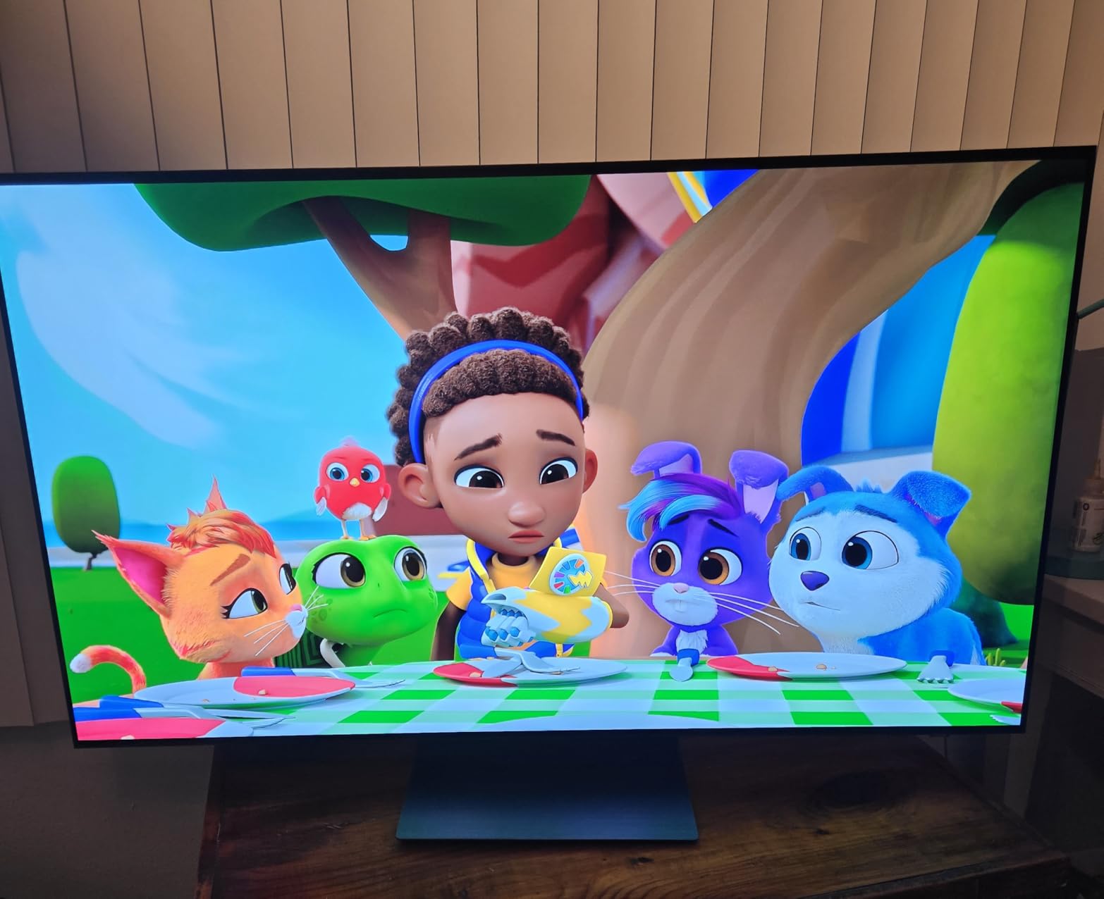 55-Inch Class OLED S90H Series Samsung Vision AI Smart TV (2026 Model, 55S90H) OLED HDR+ with Glare Free, NQ4 AI Gen3 Processor, 4K AI Upscaling Pro, AI Motion Enhancer Pro, Alexa Built-in customer photo 2