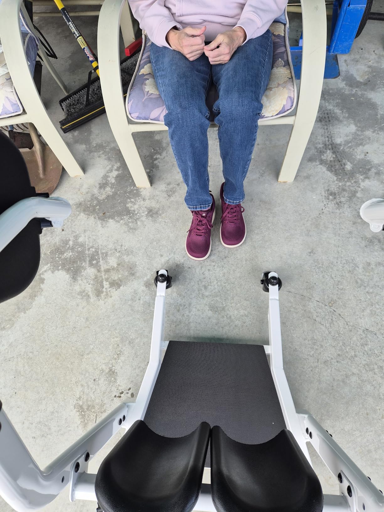 VOCIC Sit to Stand Lift, One-Step Stand Assist Lift for Elderly, Patient Lift Chair Transport Unit with Wheels, Fall Prevention & Muscle Building, AY03 2026 Upgraded customer photo 2