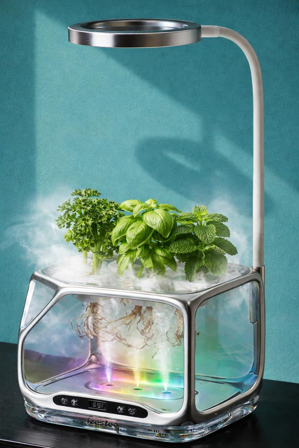 Aeroponics Growing System with Grow Light & Humidifier - Smart Indoor Garden, Visual Root Observation, RGB Mood Lighting, for Plants, Mushrooms - Desktop Hydroponic Planter customer photo 2