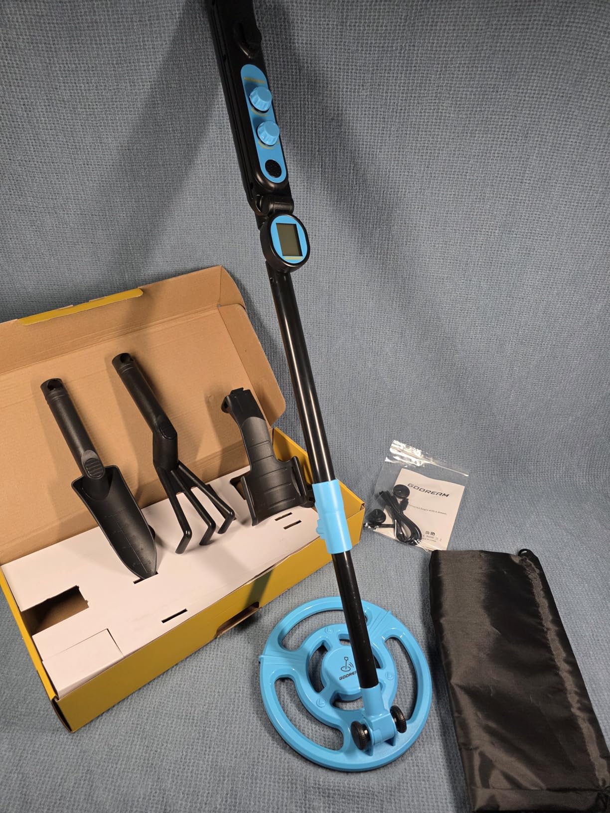 GDDREAM Metal Detector, Rechargeable Metal Detector for Kids, Adjustable 31.5